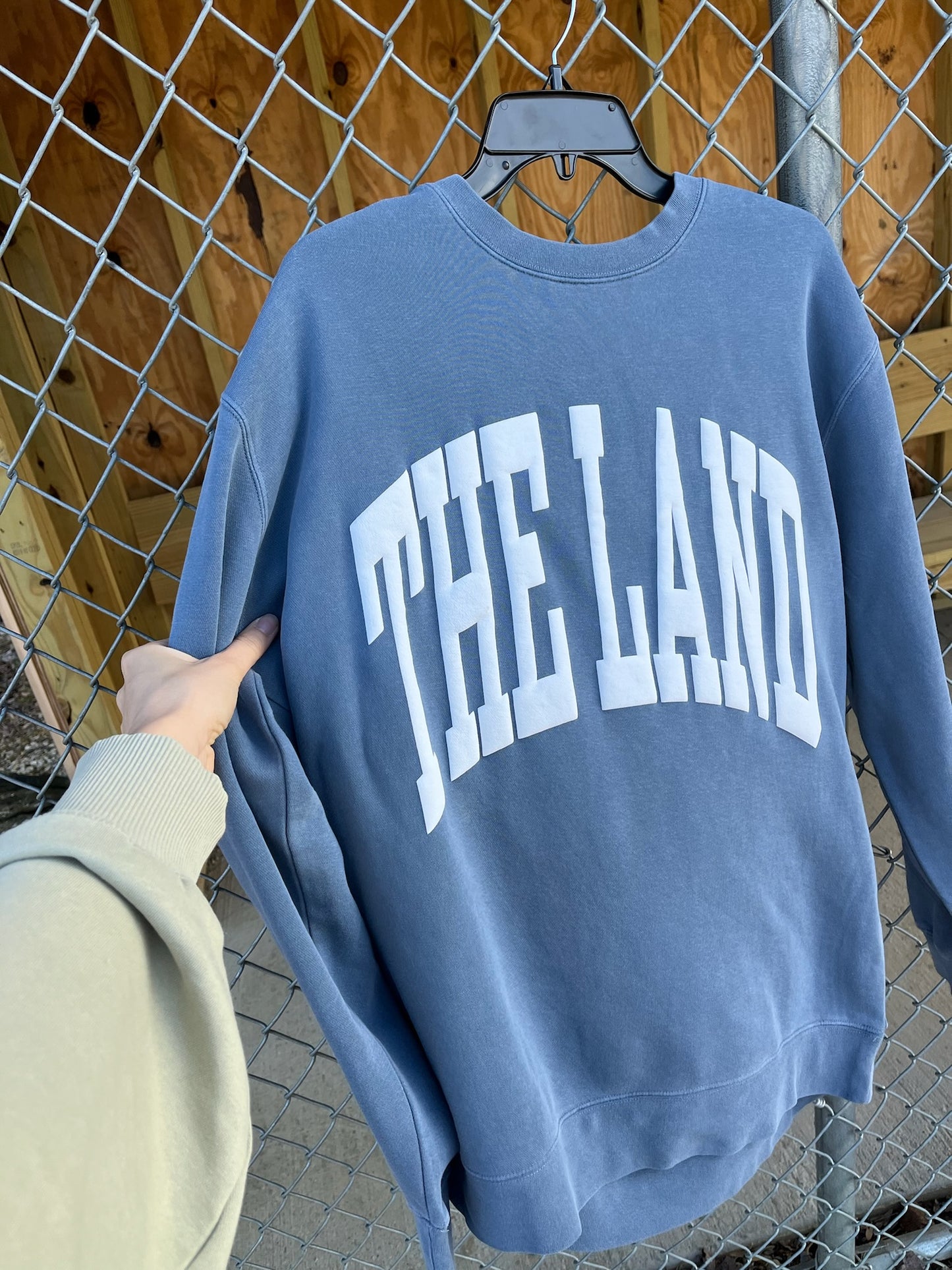The Land Crewneck- Slate Blue