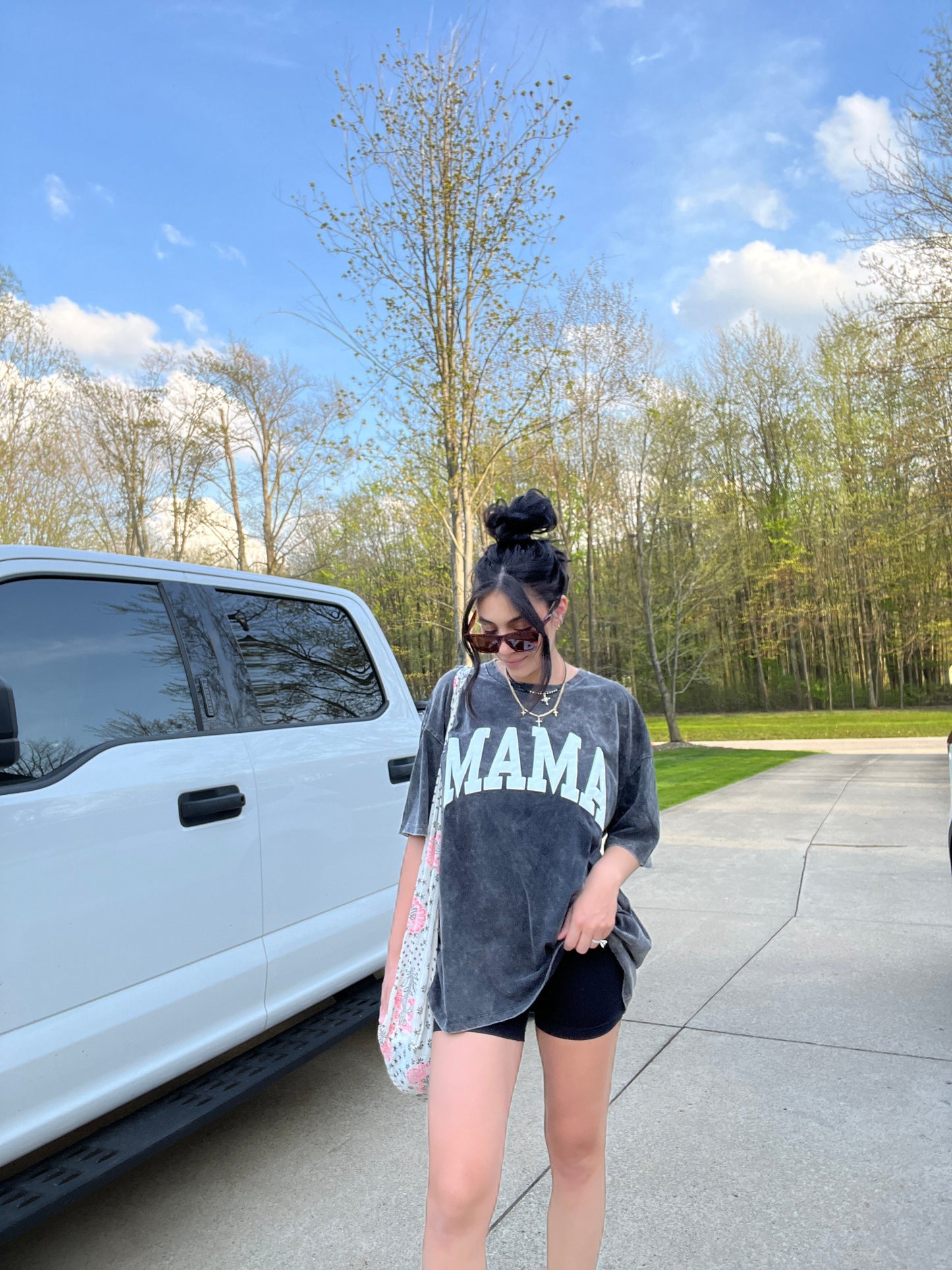 Mama Tee- Teal