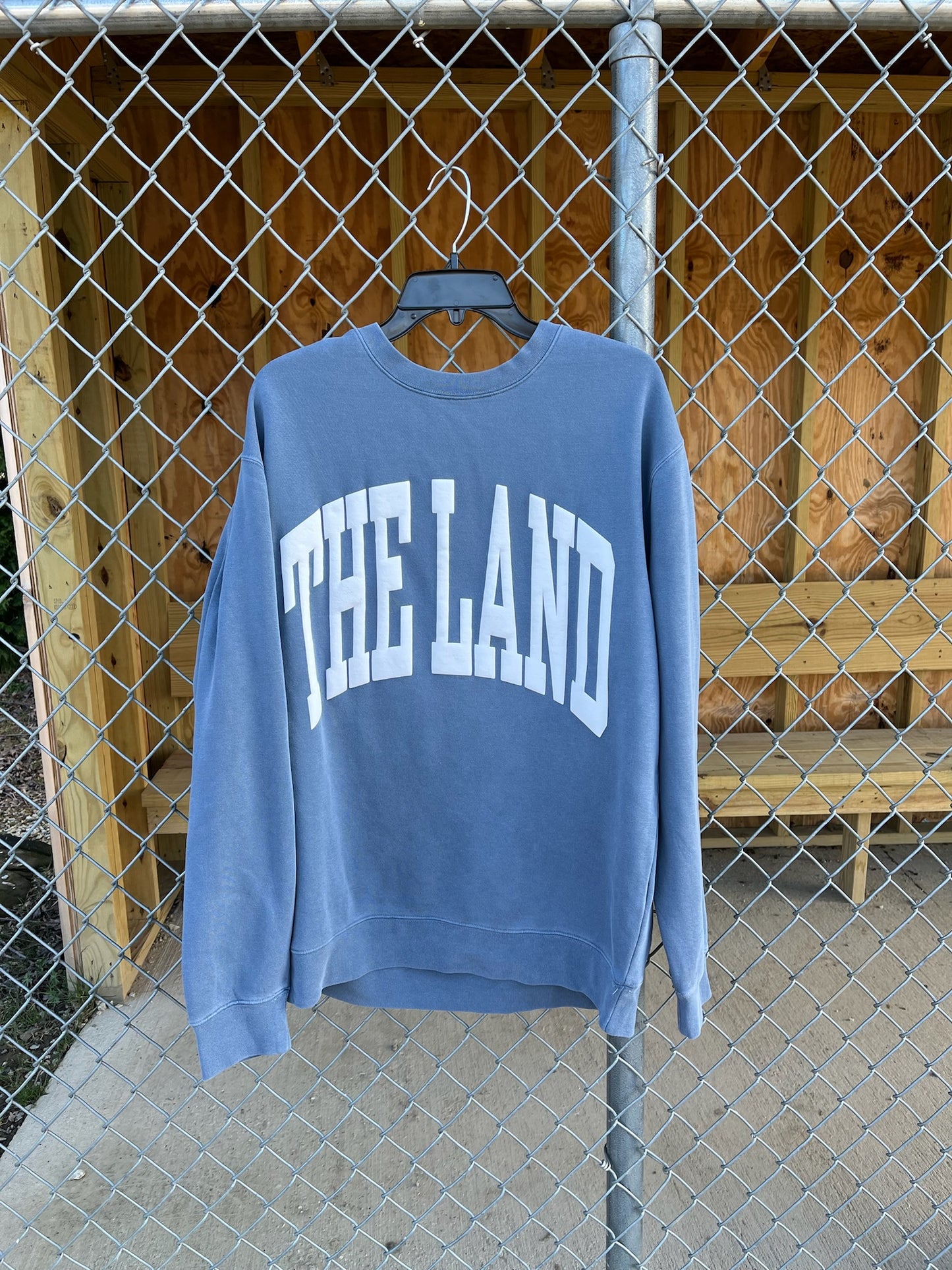 The Land Crewneck- Slate Blue