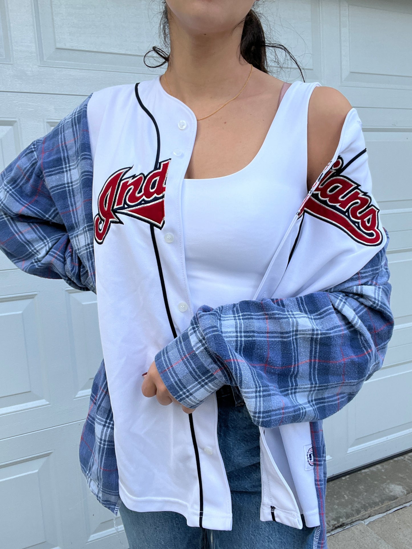 INDIANS JERSEY FLANNEL- SIZEMORE