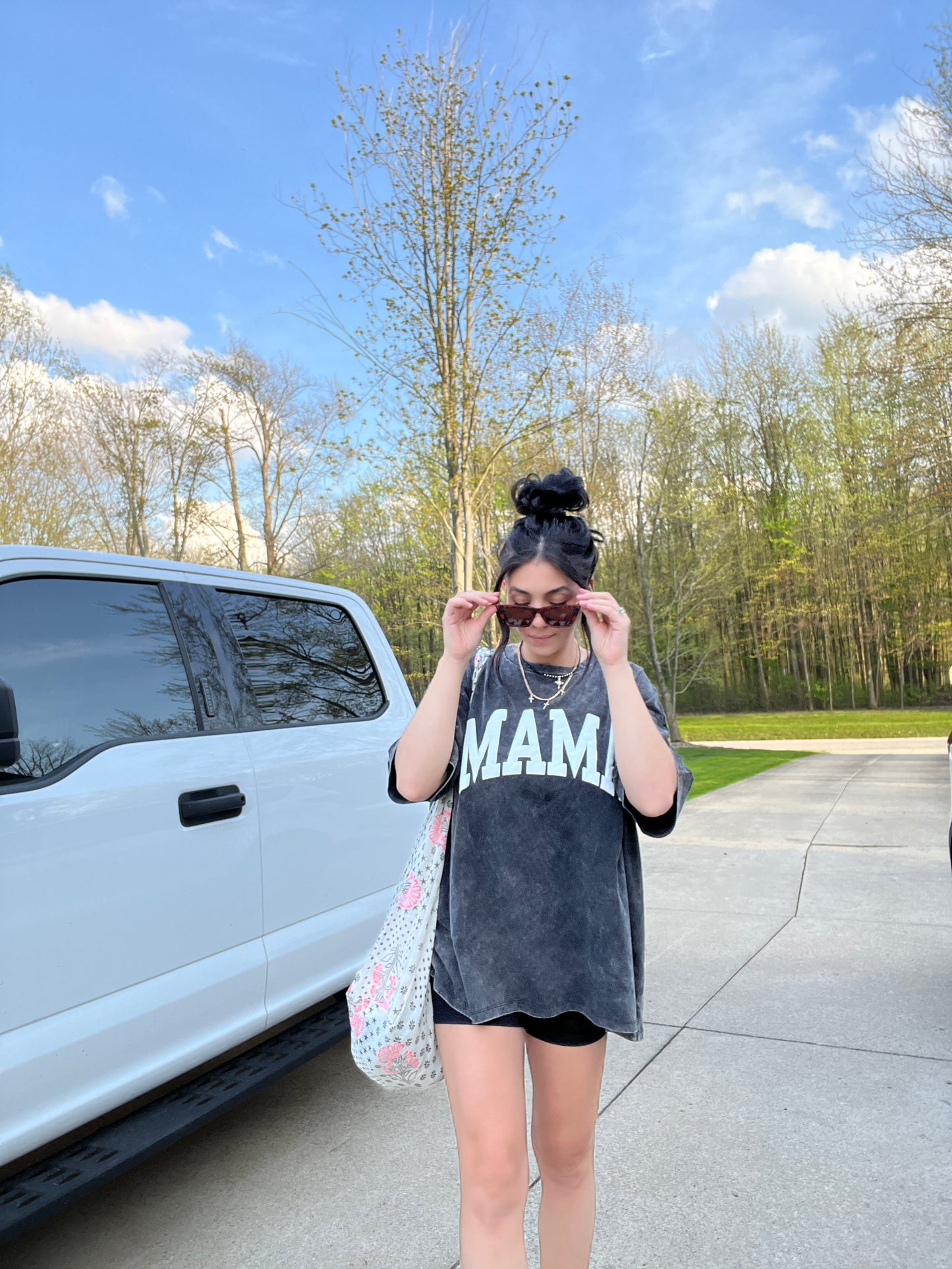 Mama Tee- Teal