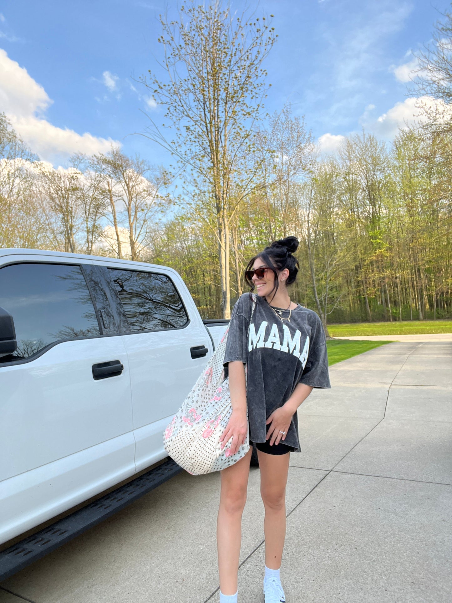 Mama Tee- Teal