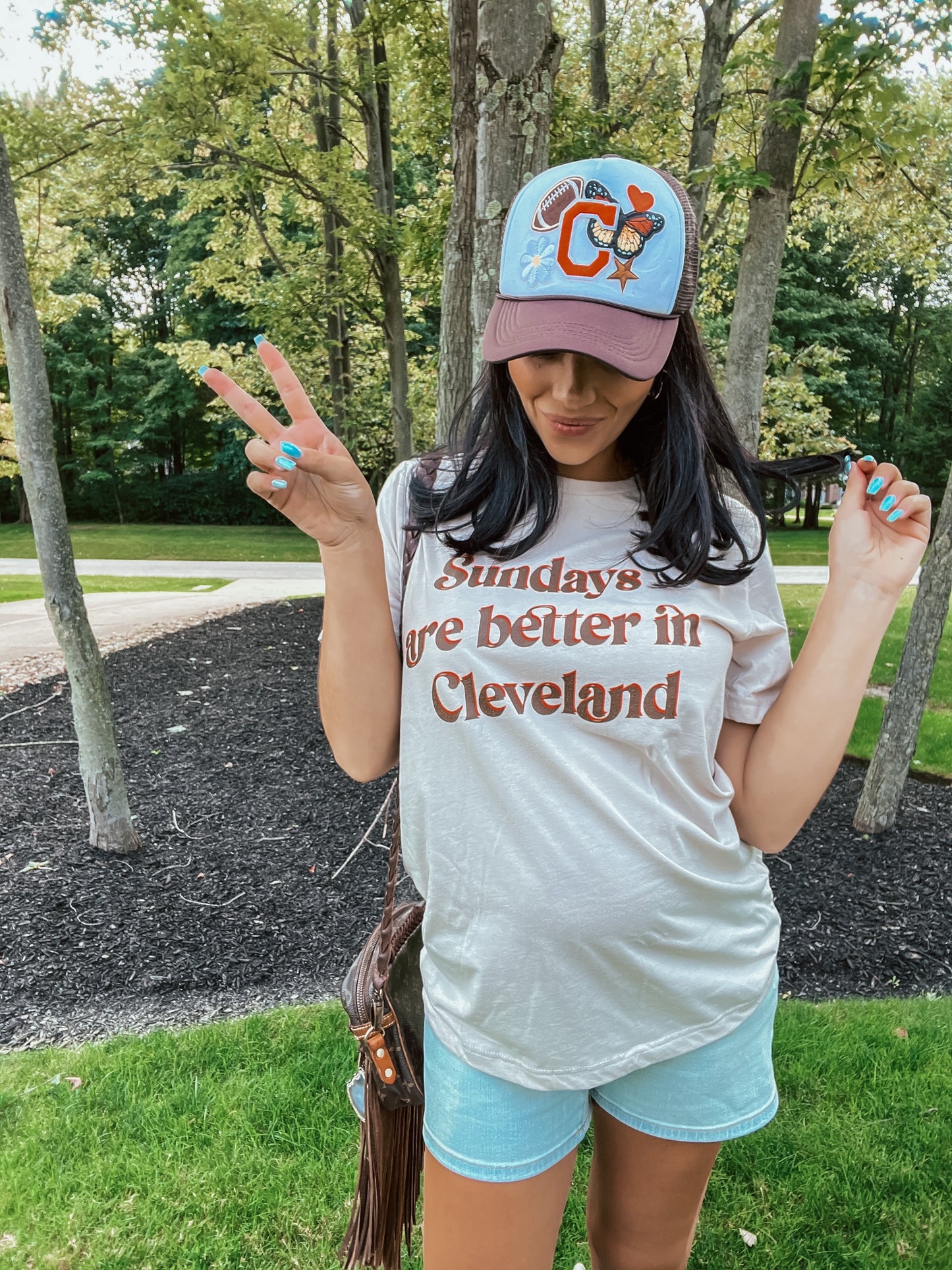 Sundays are Better in Cleveland Unisex t-shirt- Cream