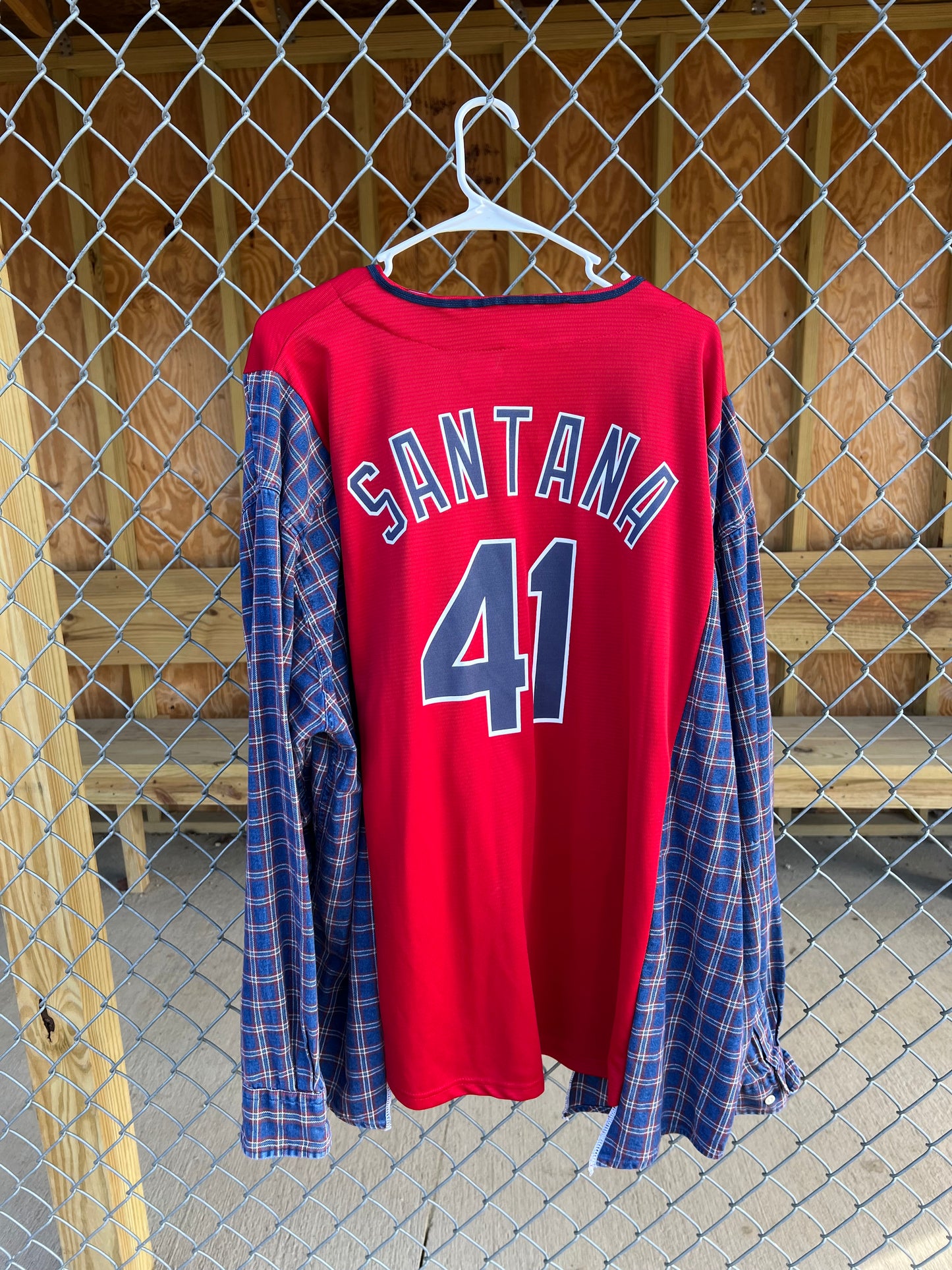 Santana #41 Jersey x Plaid Denim