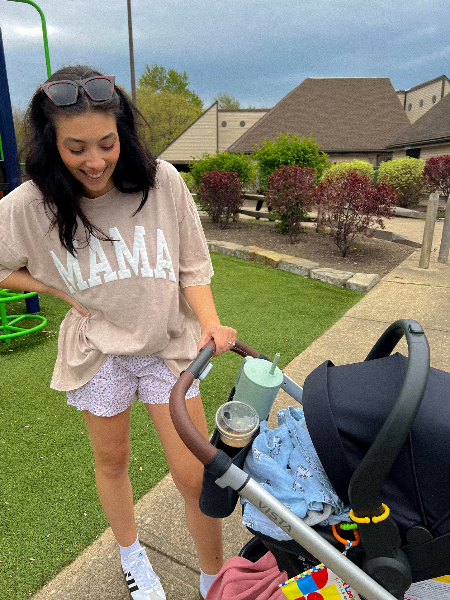 Mama Oversized Tee- Natural