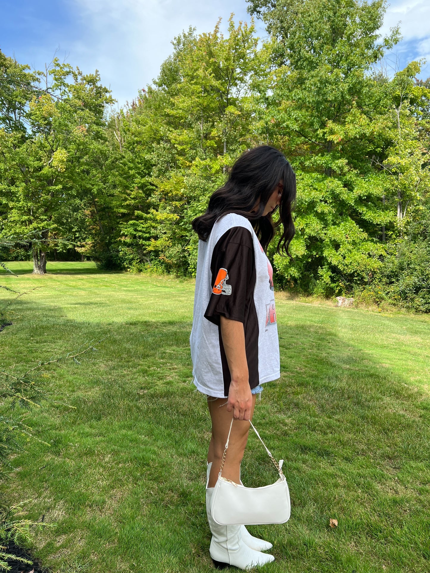 Grey/Brown Jersey Tee