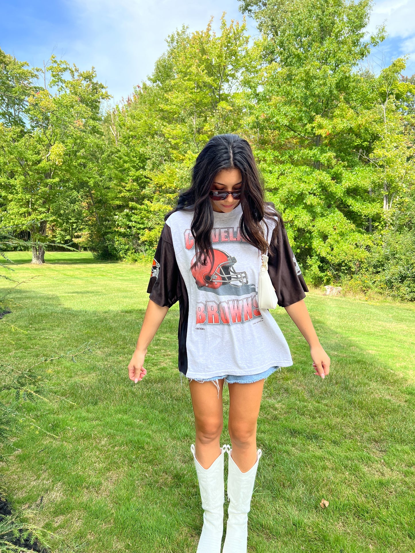Grey/Brown Jersey Tee