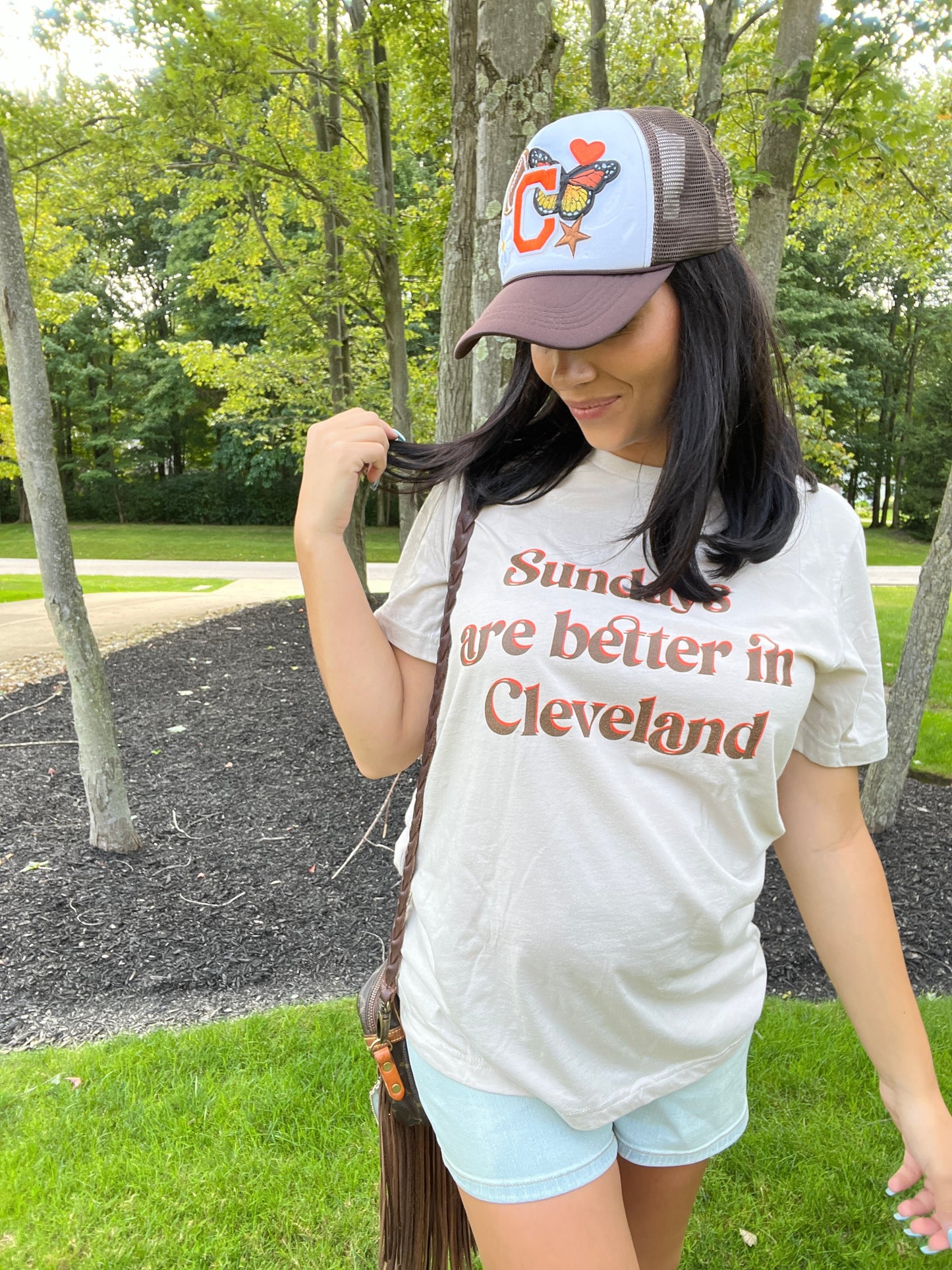 Sundays are Better in Cleveland Unisex t-shirt- Cream