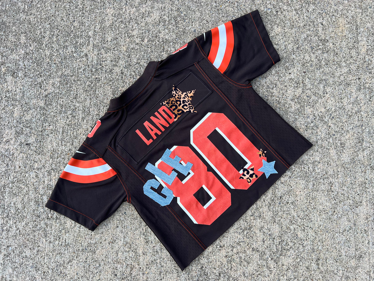 Denim/Cheetah Sticker Jersey