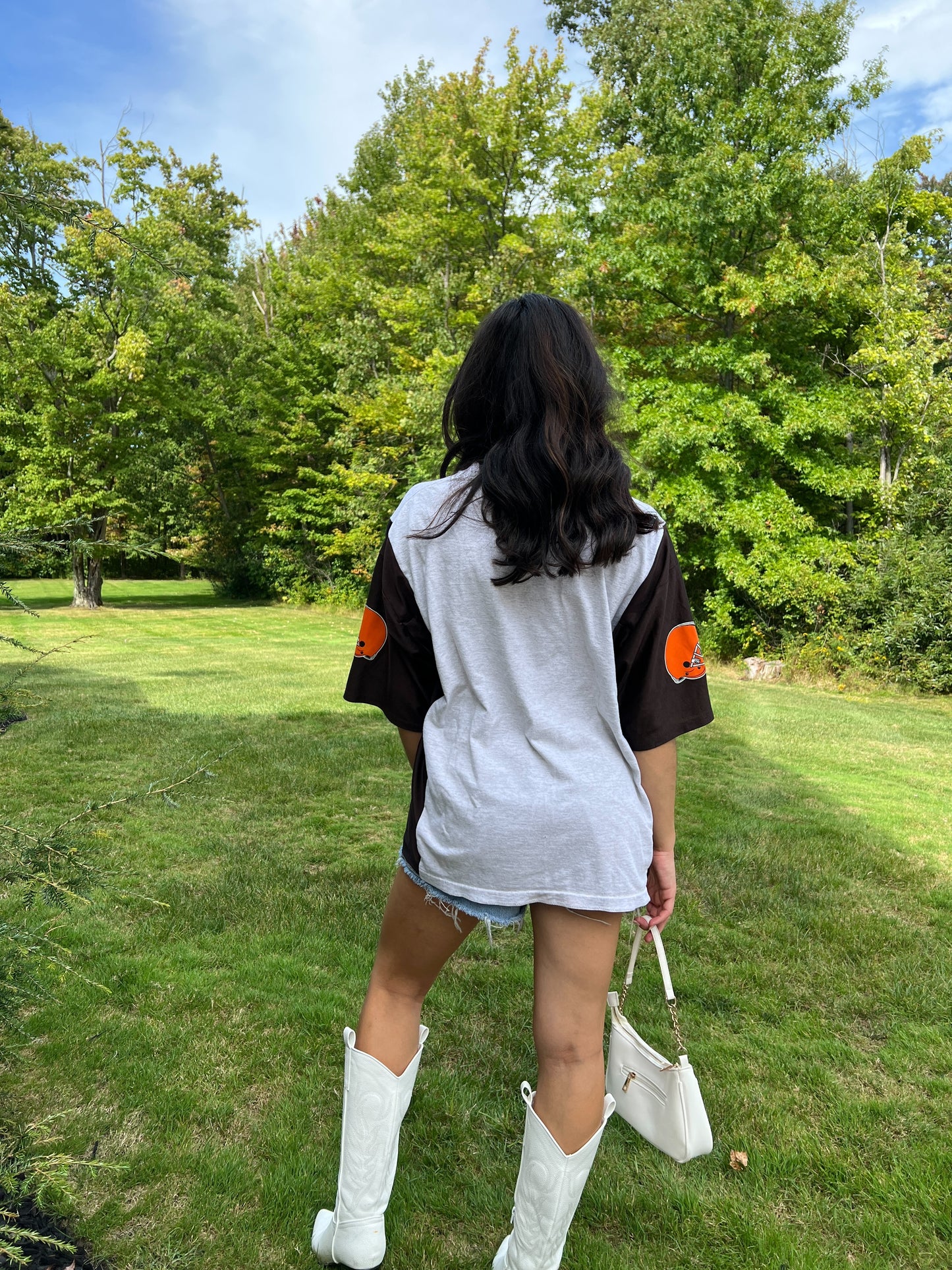 Grey/Brown Jersey Tee
