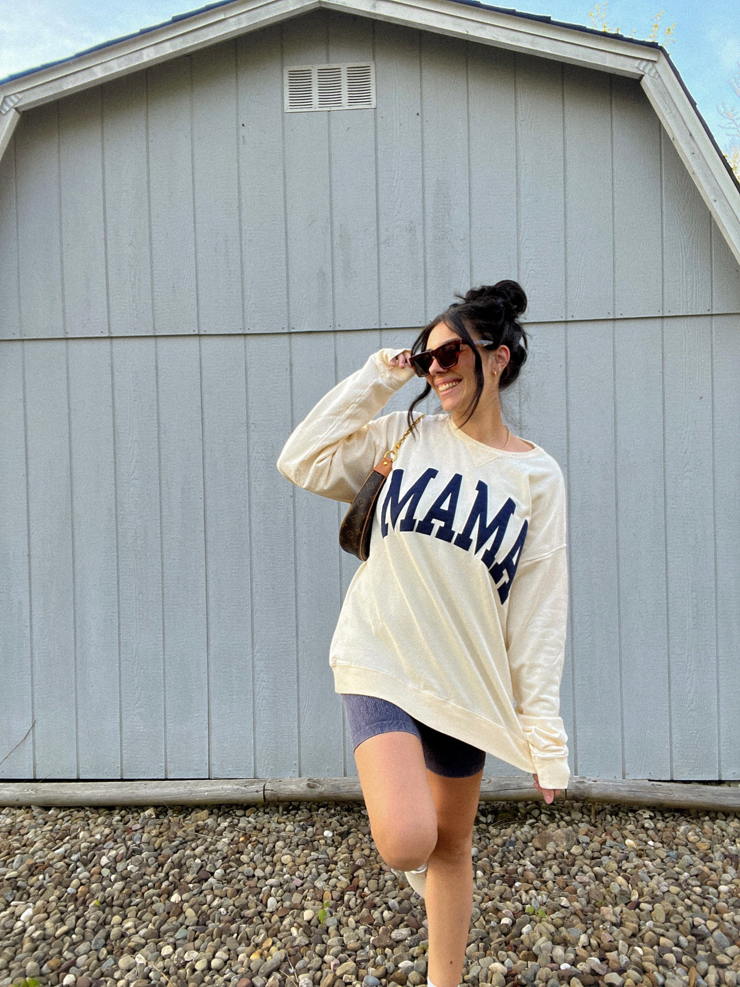 Mama Crewneck- Butter