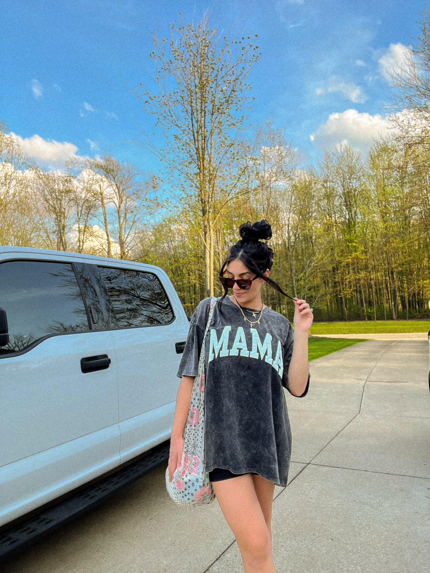 Mama Tee- Teal