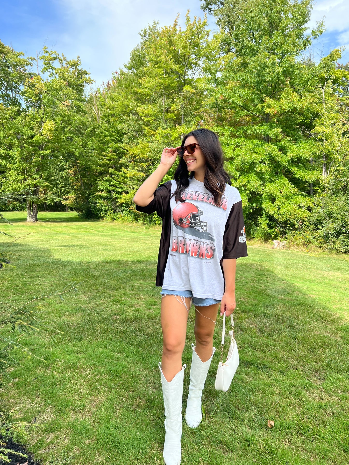 Grey/Brown Jersey Tee