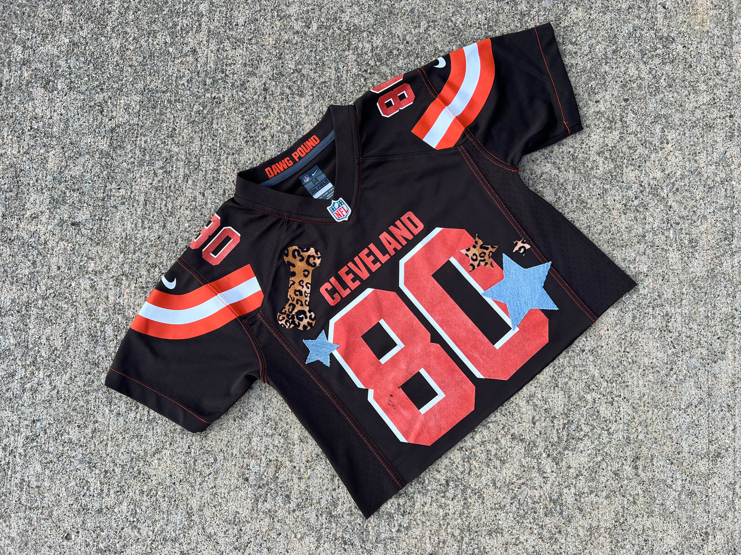 Denim/Cheetah Sticker Jersey