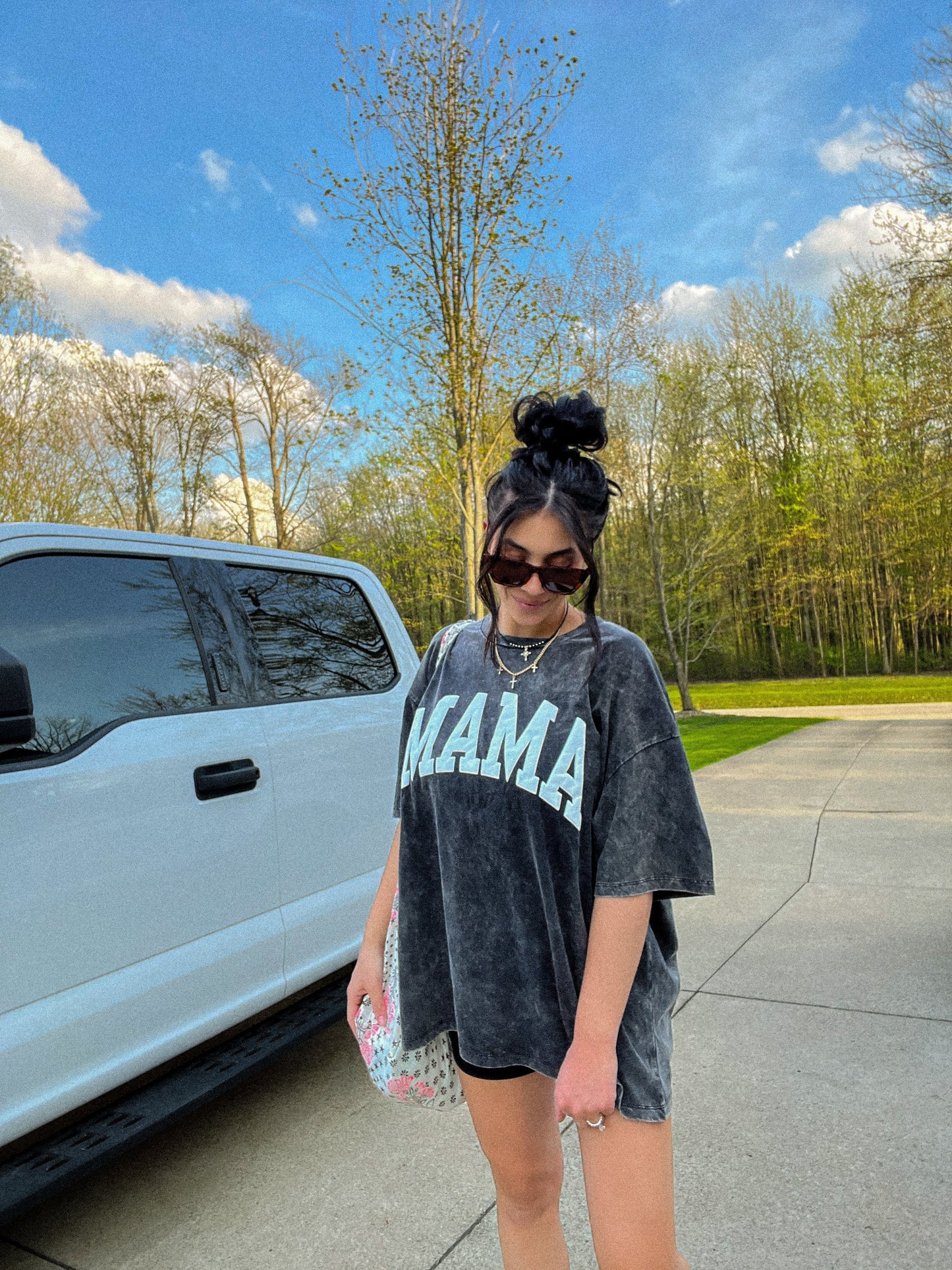 Mama Tee- Teal