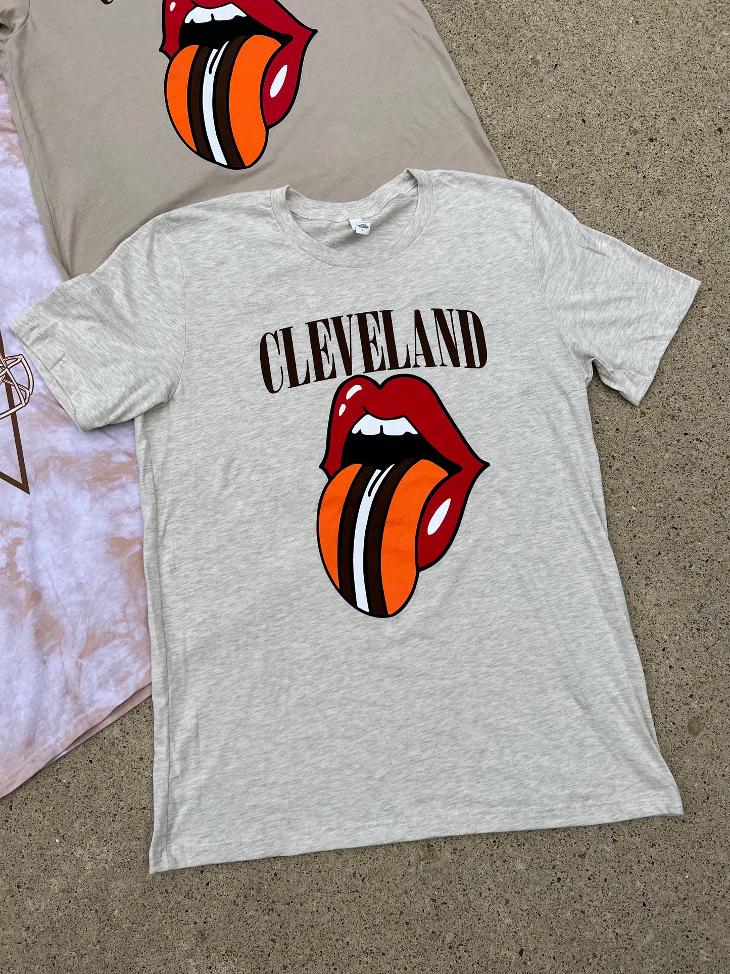 Cleveland Rocks Band Tee- Oatmeal