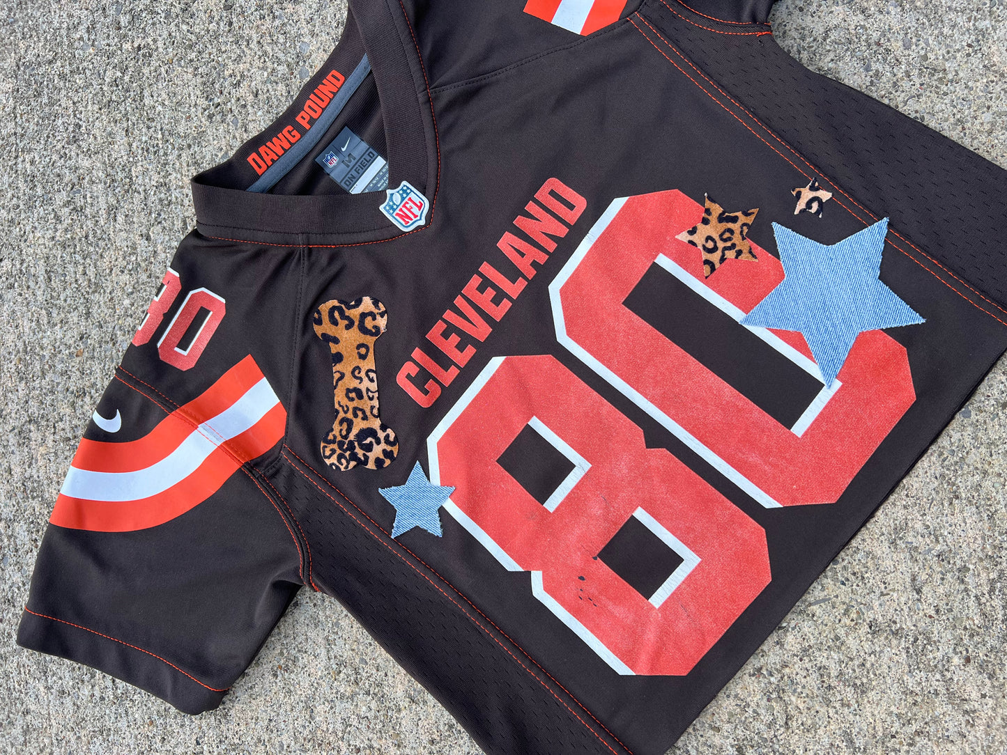 Denim/Cheetah Sticker Jersey