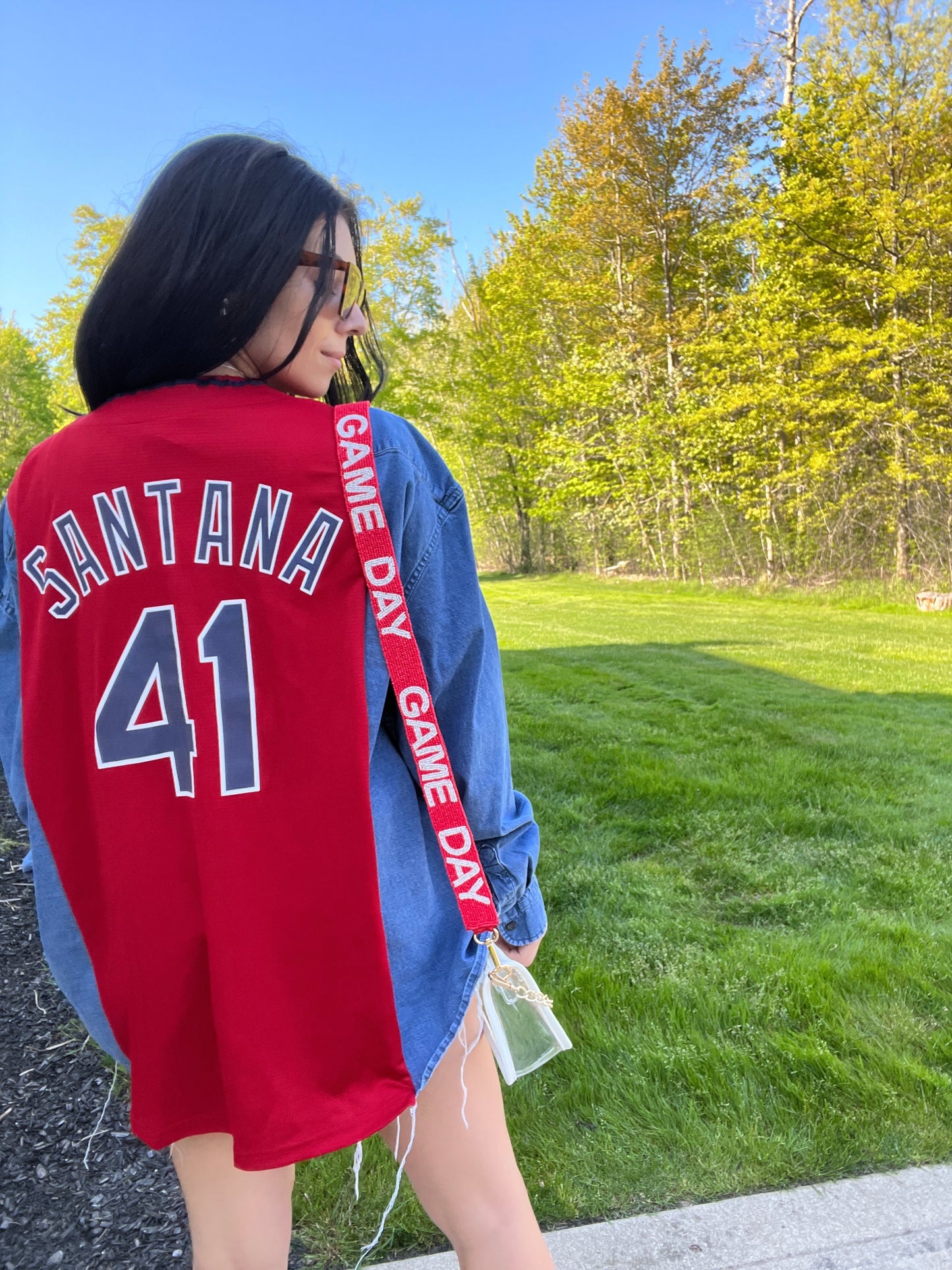 CLE BASEBALL JERSEY X DENIM