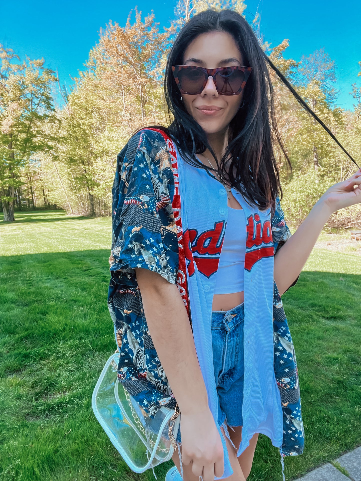 JERSEY X PATRIOTIC TEE