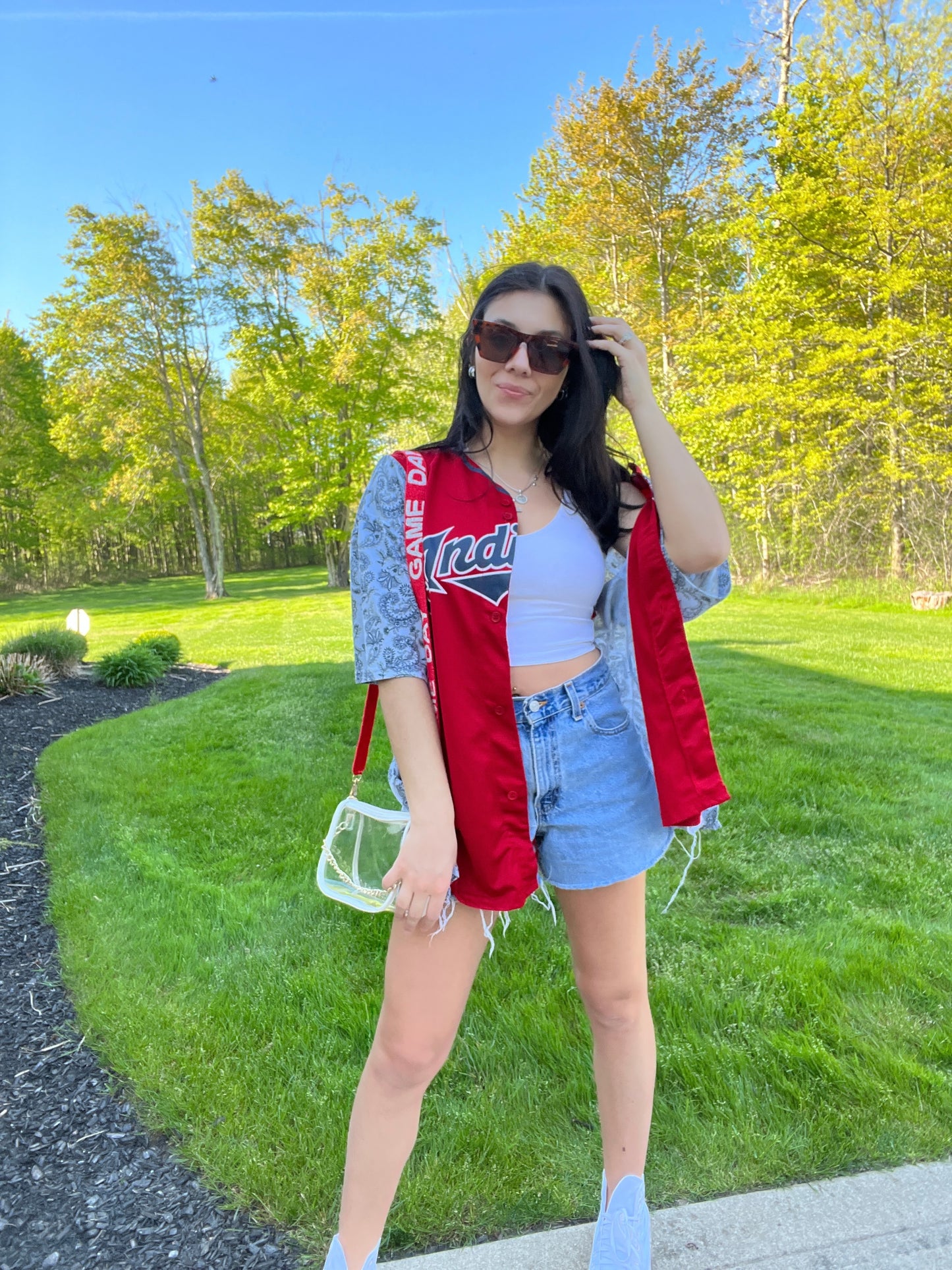 CLE BASEBALL JERSEY X PAISLEY TEE