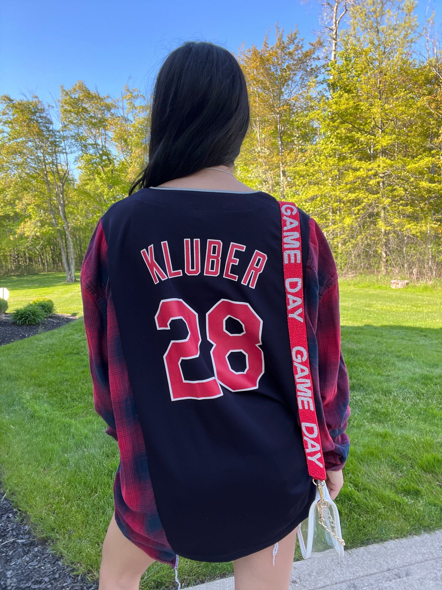 CLE BASEBALL JERSEY X FLANNEL