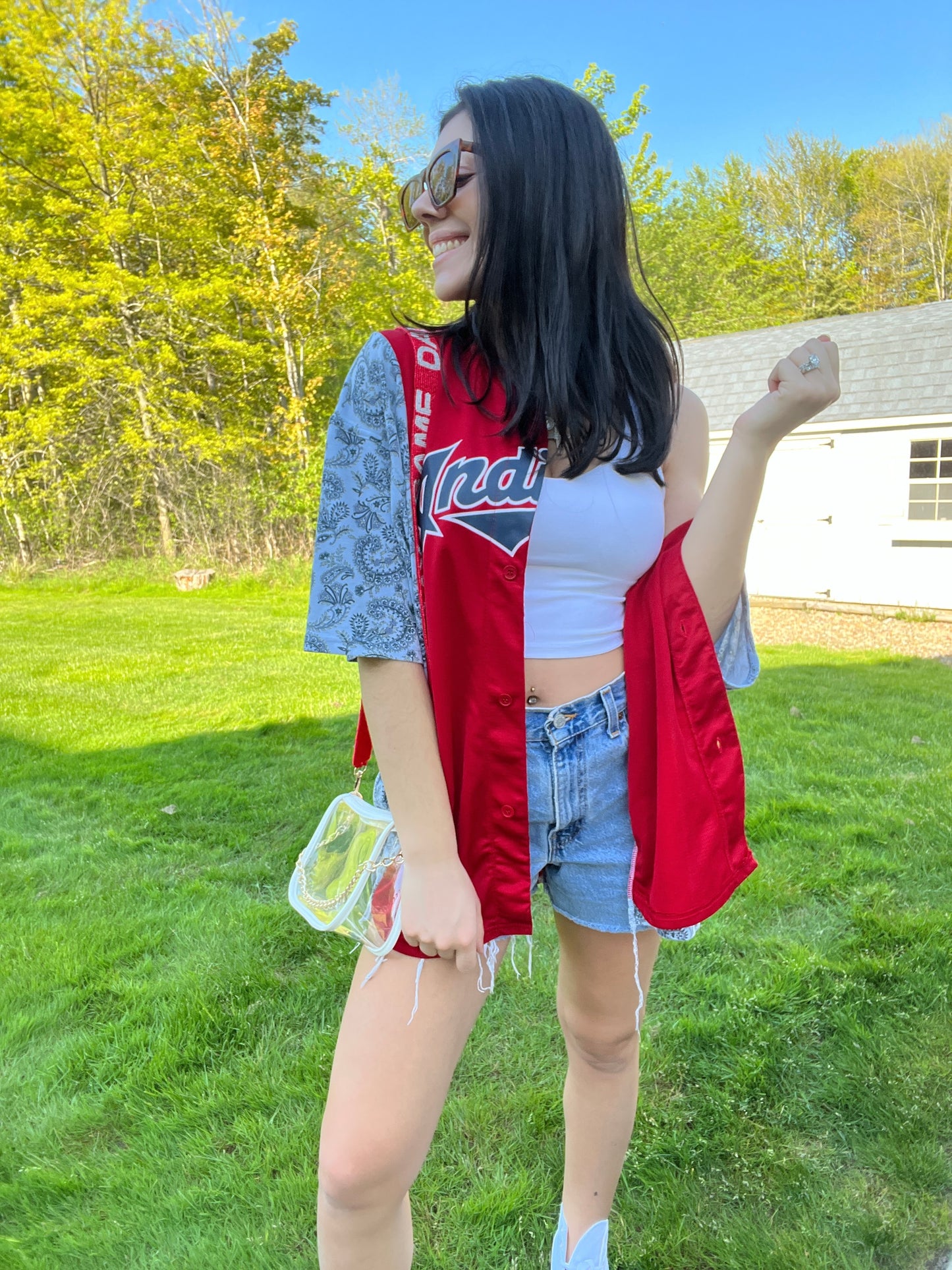 CLE BASEBALL JERSEY X PAISLEY TEE