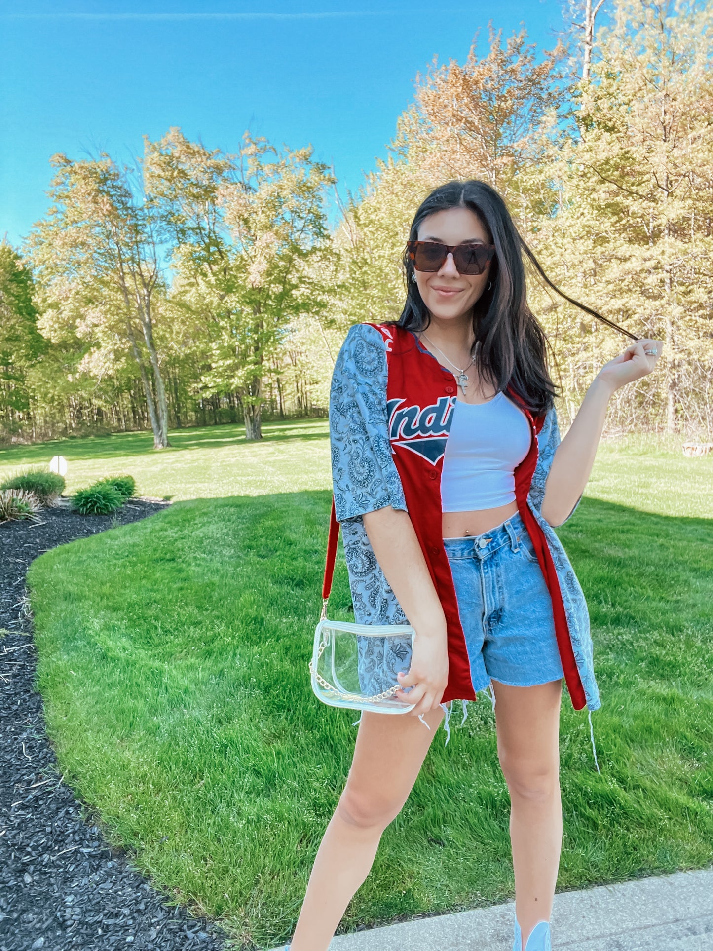 CLE BASEBALL JERSEY X PAISLEY TEE