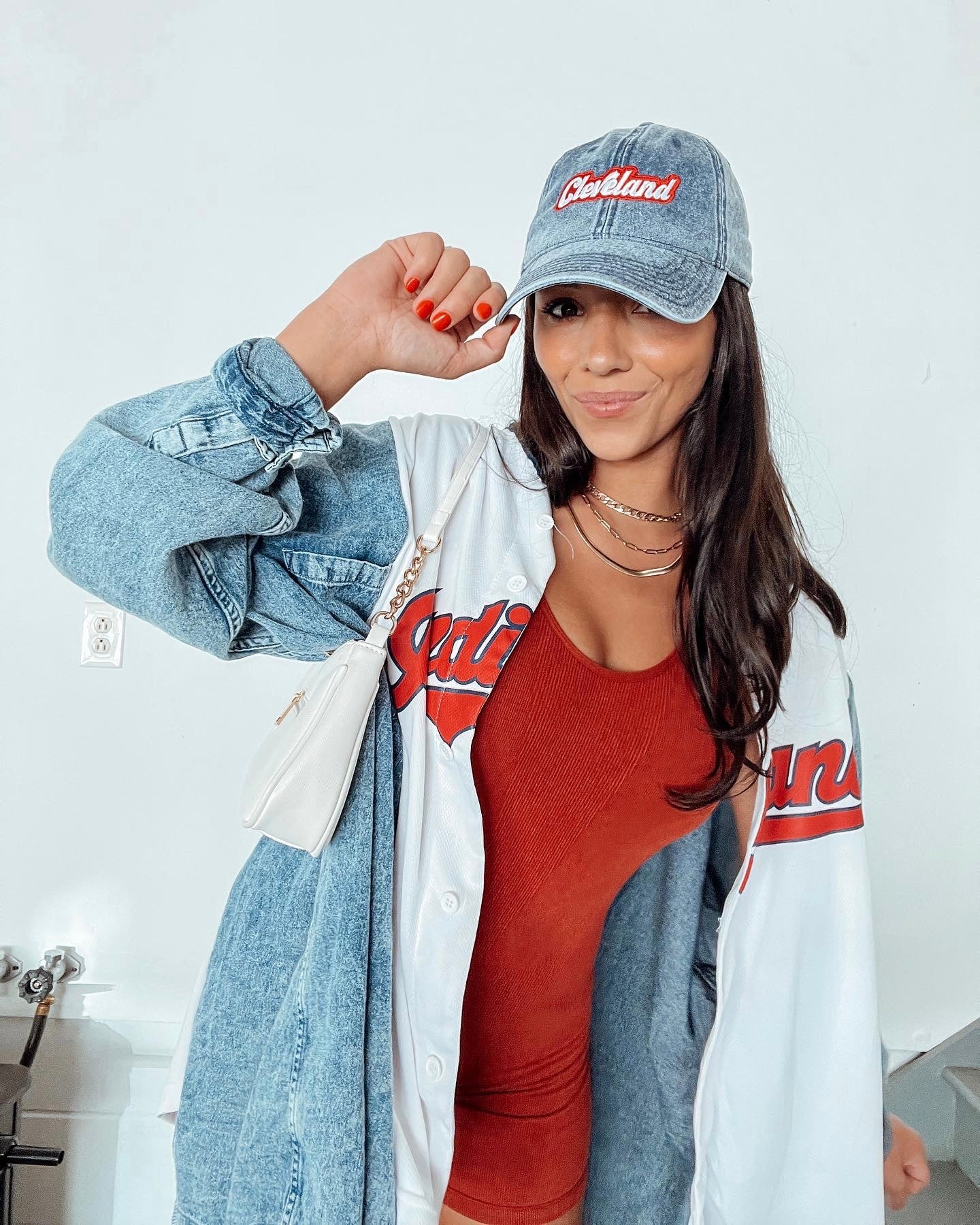 Vintage Denim Cleveland Dad Hat