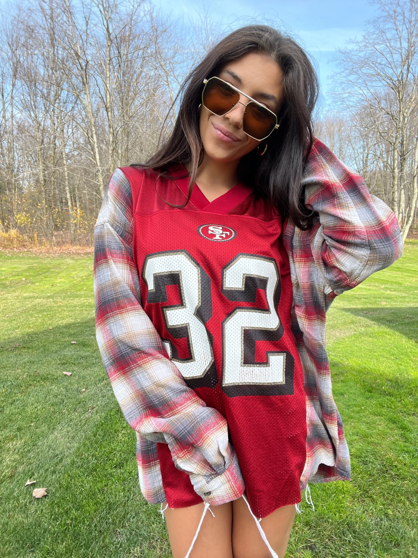 #32 BARLOW 49ERS JERSEY X FLANNEL