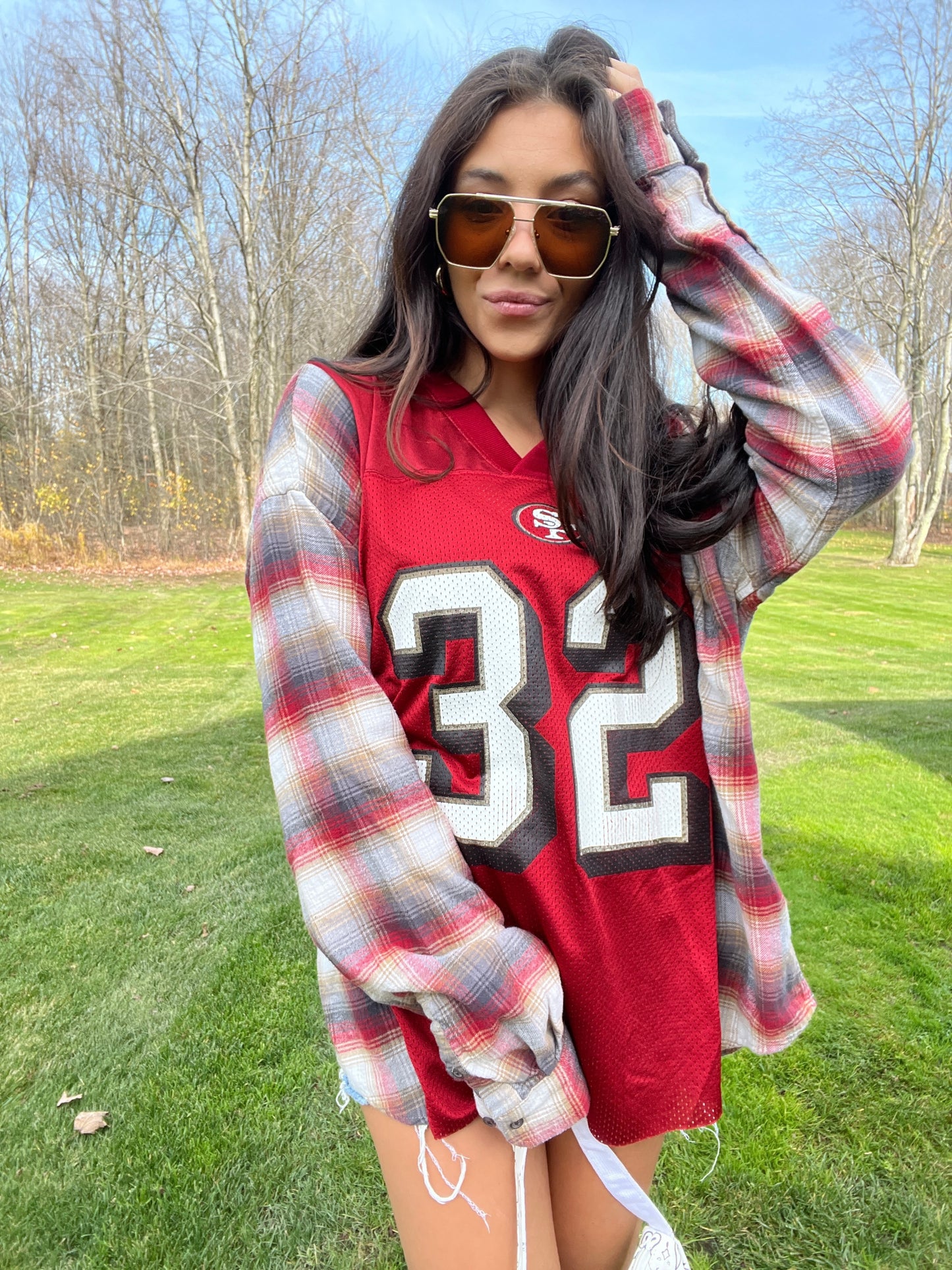 #32 BARLOW 49ERS JERSEY X FLANNEL