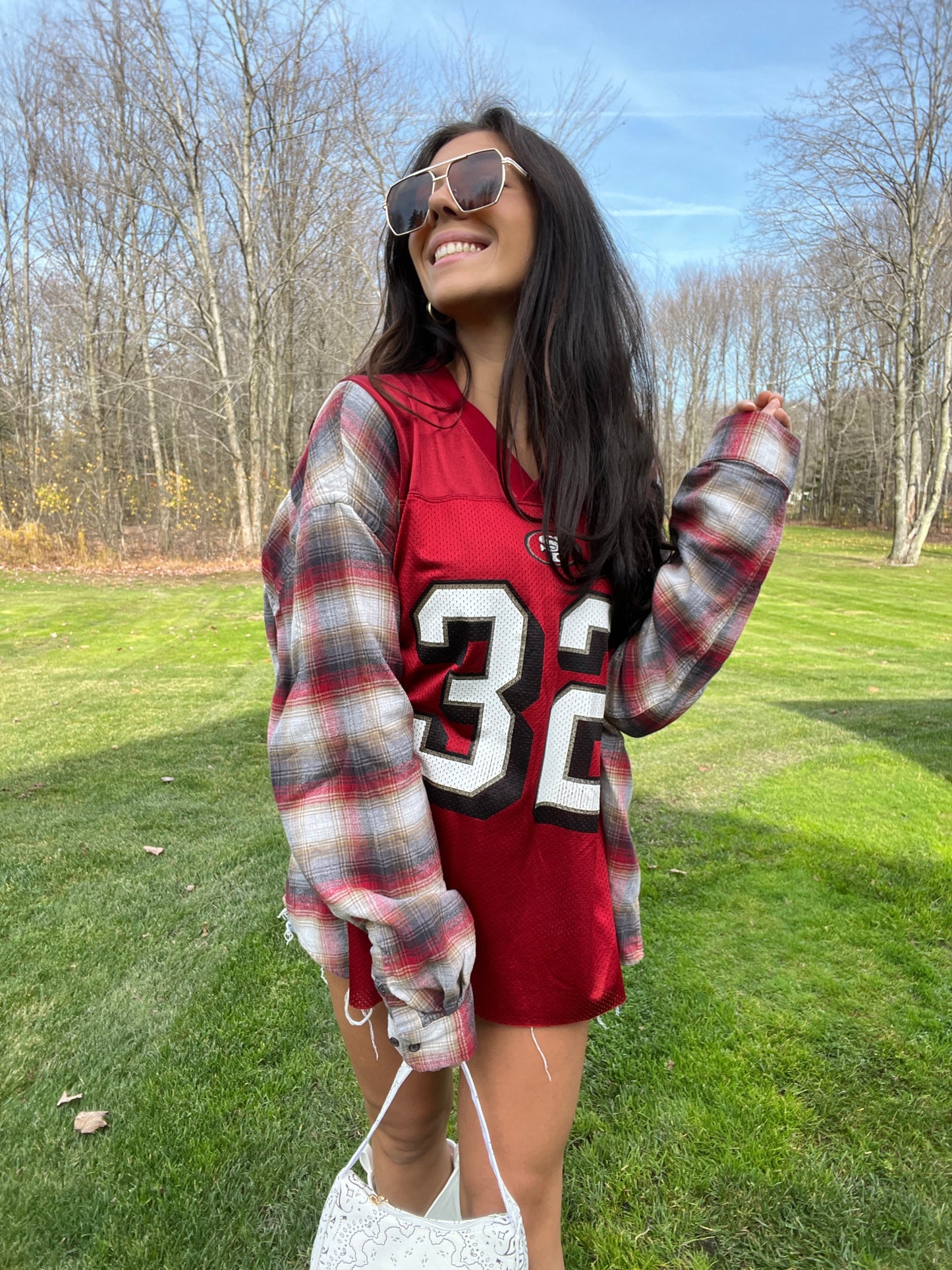 #32 BARLOW 49ERS JERSEY X FLANNEL