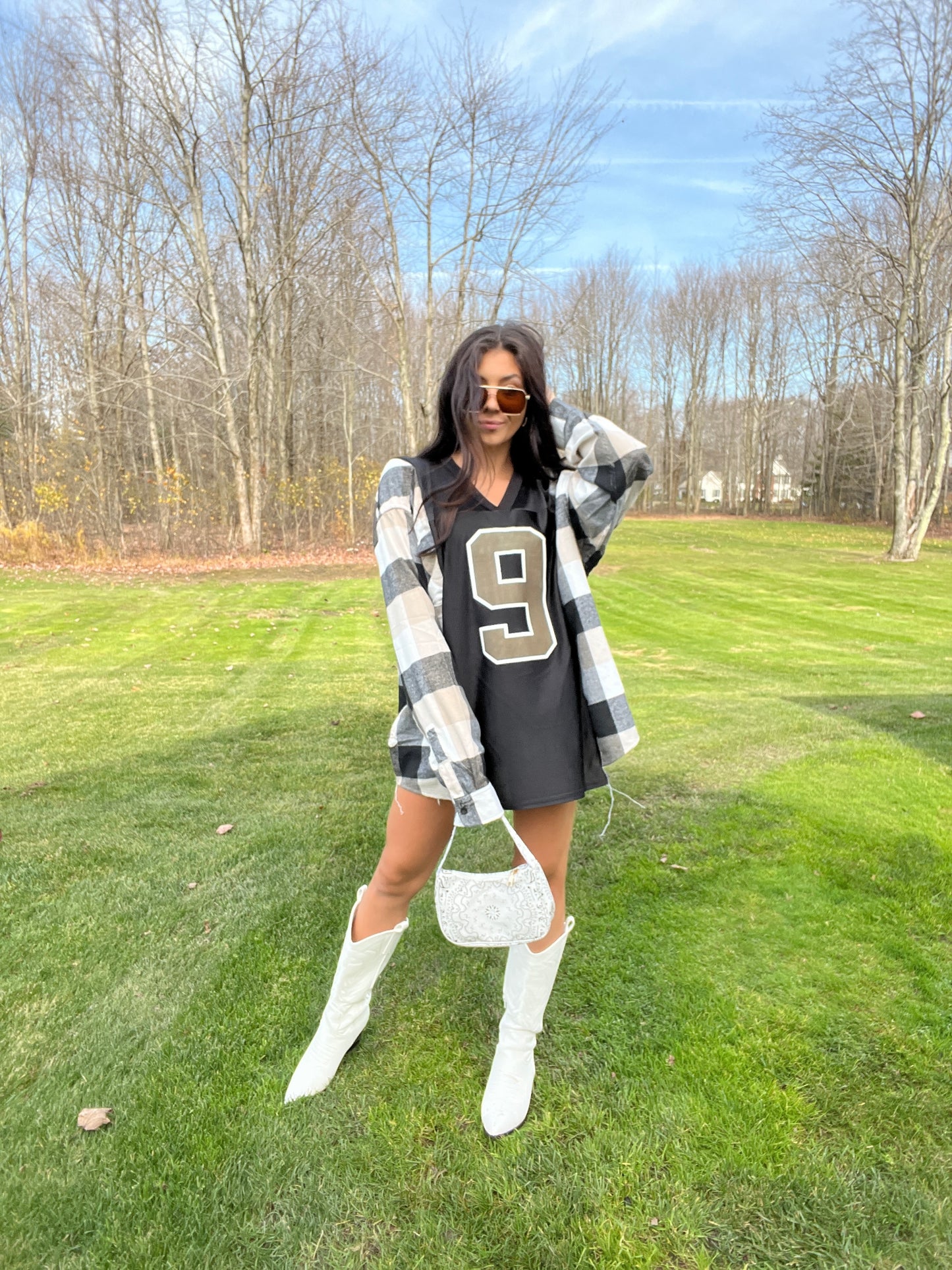 #9 BREES SAINTS JERSEY X FLANNEL