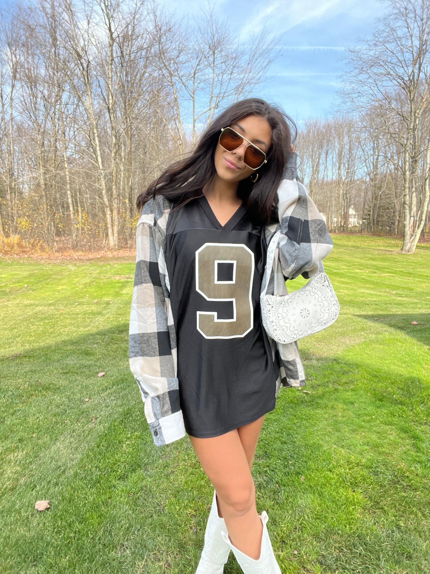 #9 BREES SAINTS JERSEY X FLANNEL