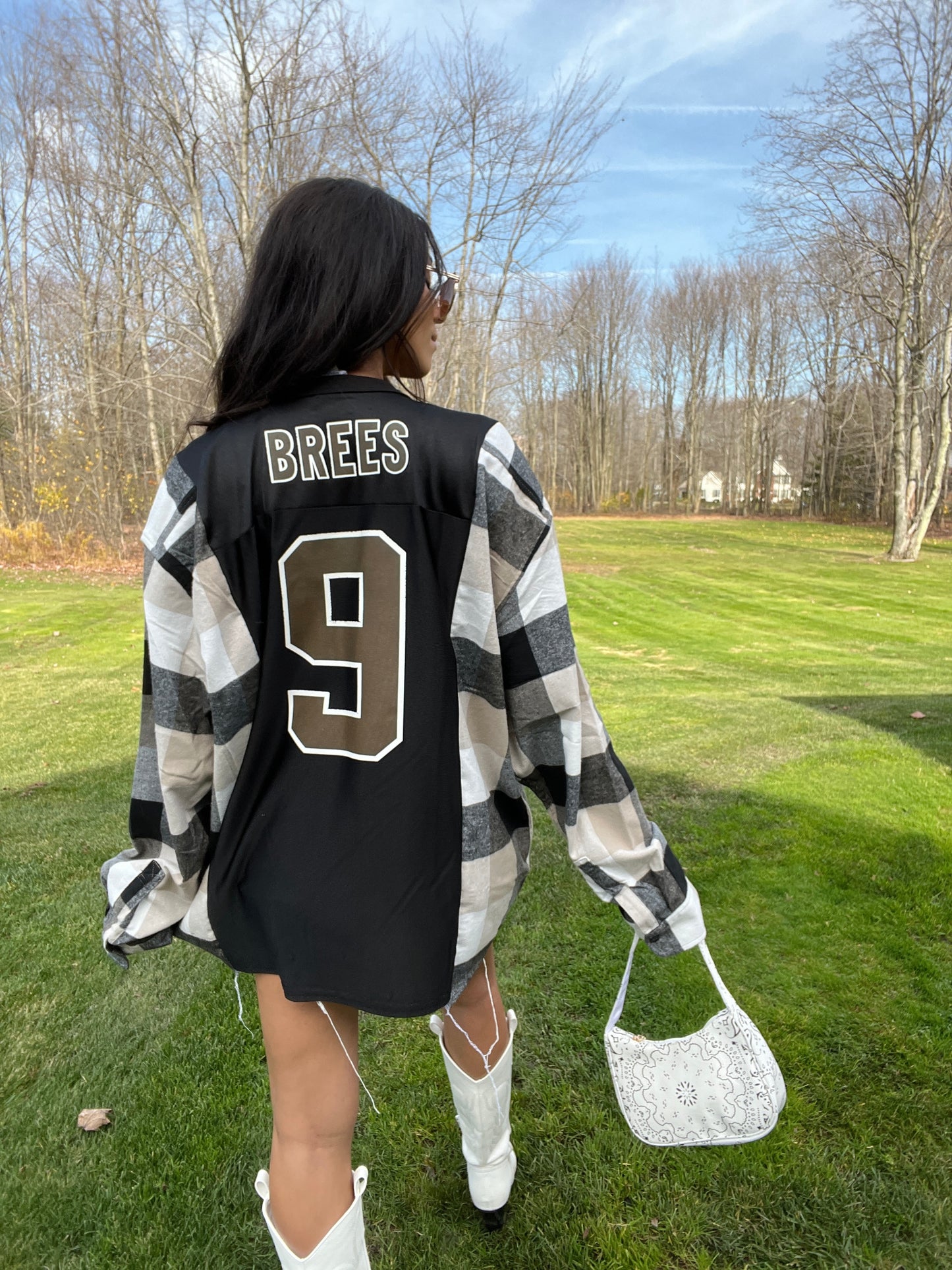 #9 BREES SAINTS JERSEY X FLANNEL