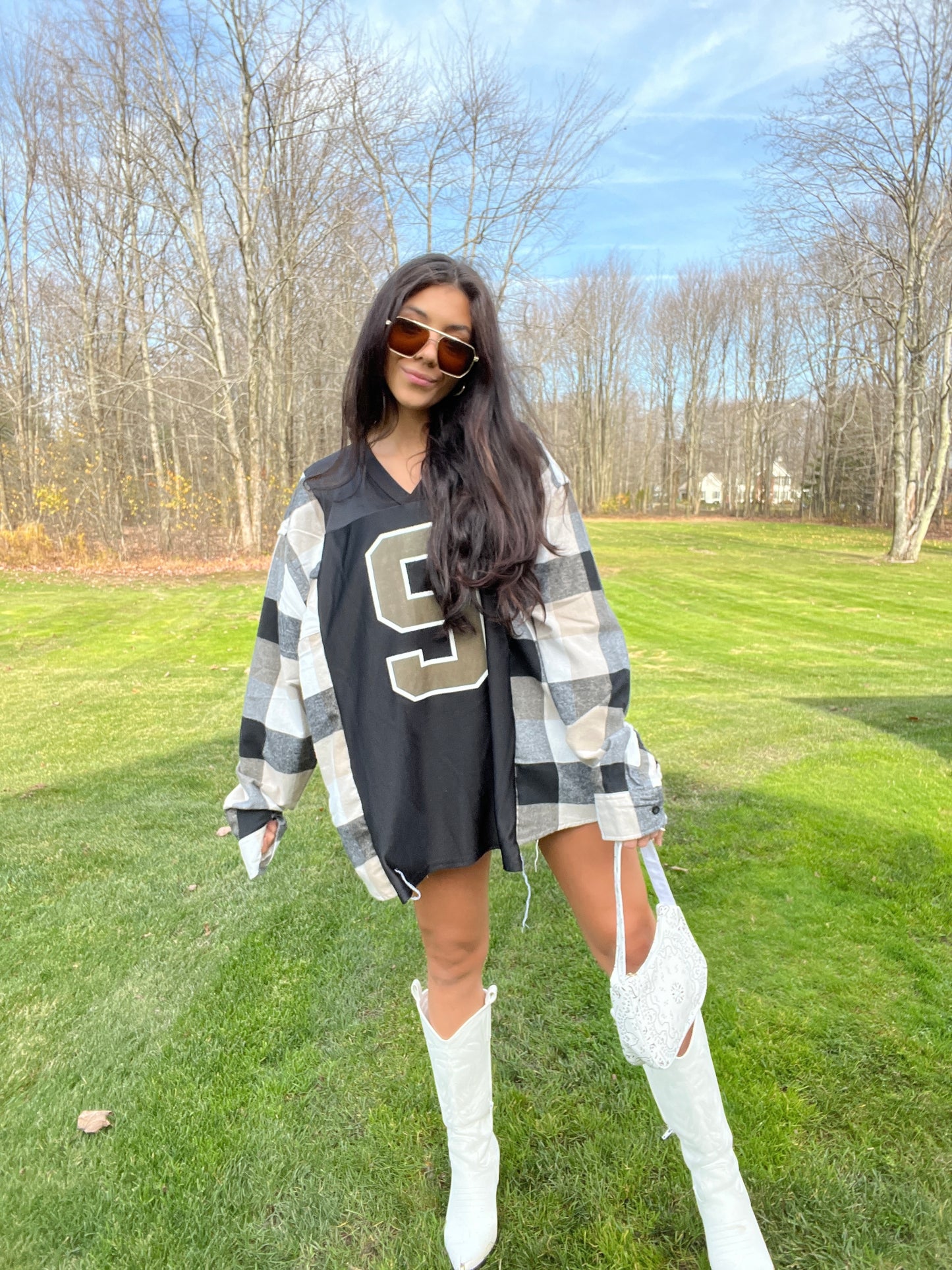 #9 BREES SAINTS JERSEY X FLANNEL