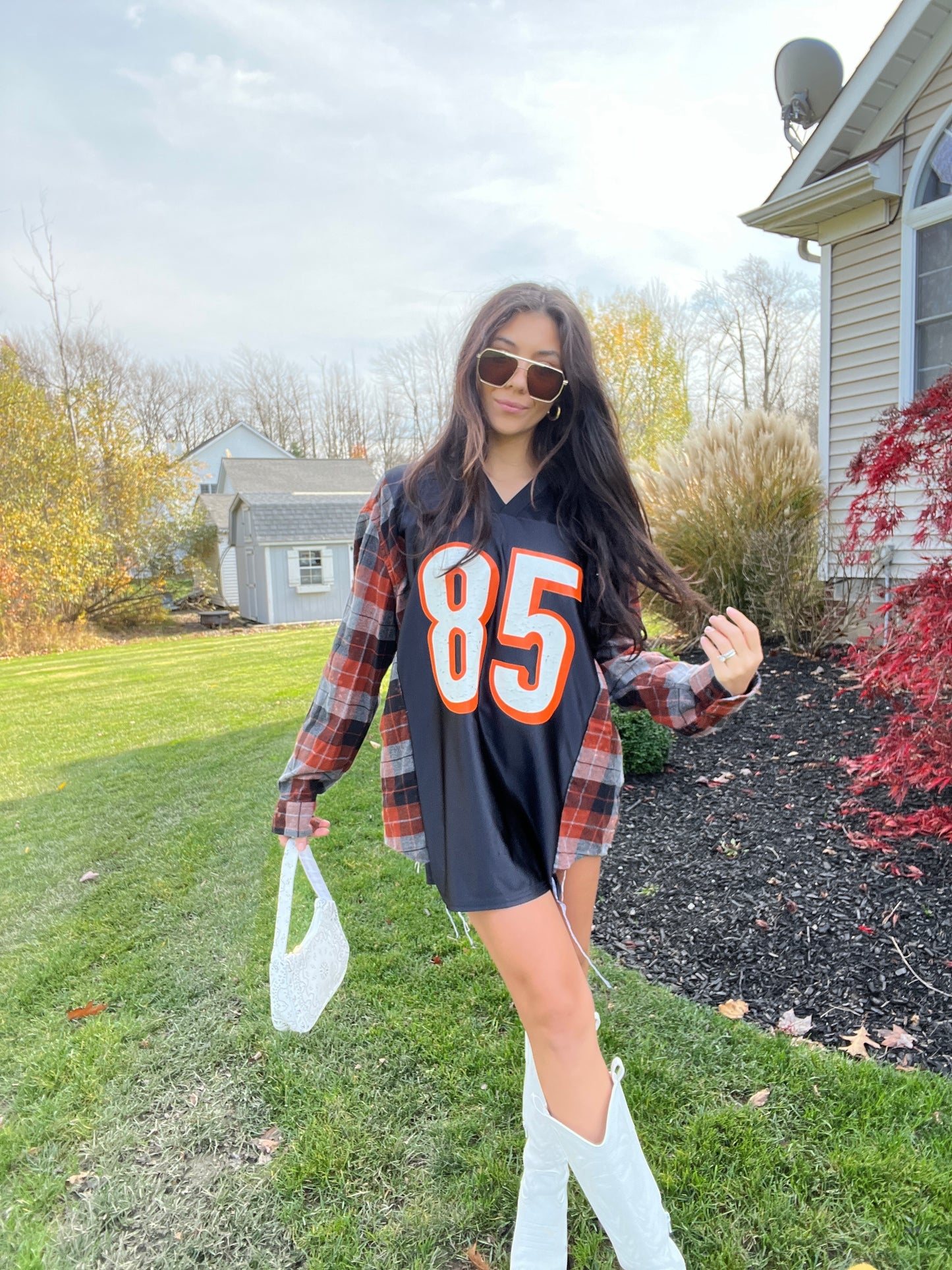 #85 JOHNSON BENGALS JERSEY X FLANNEL