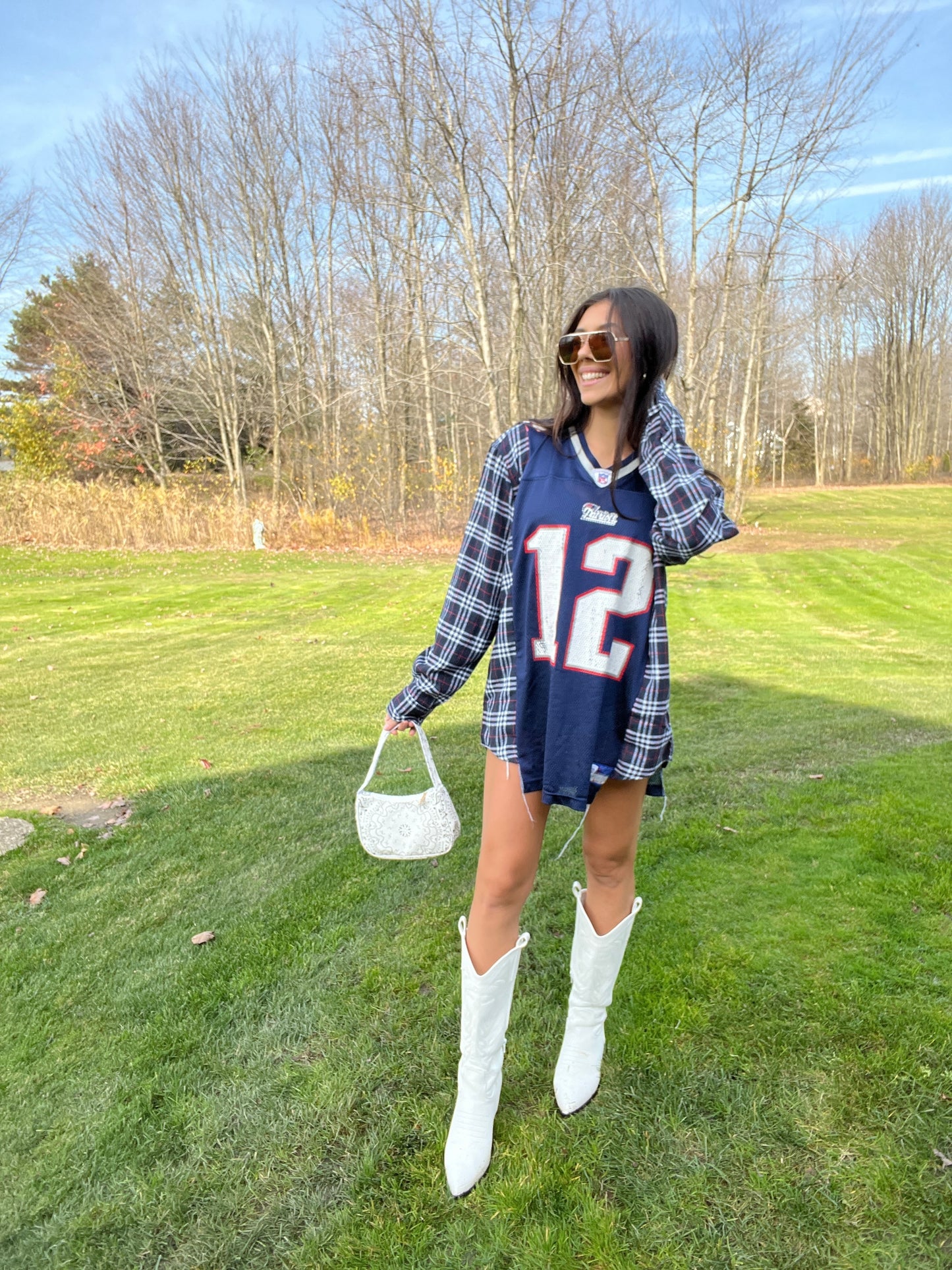 #12 BRADY PATRIOTS JERSEY X FLANNEL