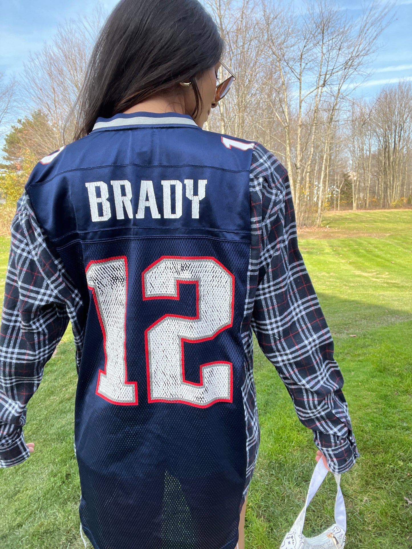 #12 BRADY PATRIOTS JERSEY X FLANNEL