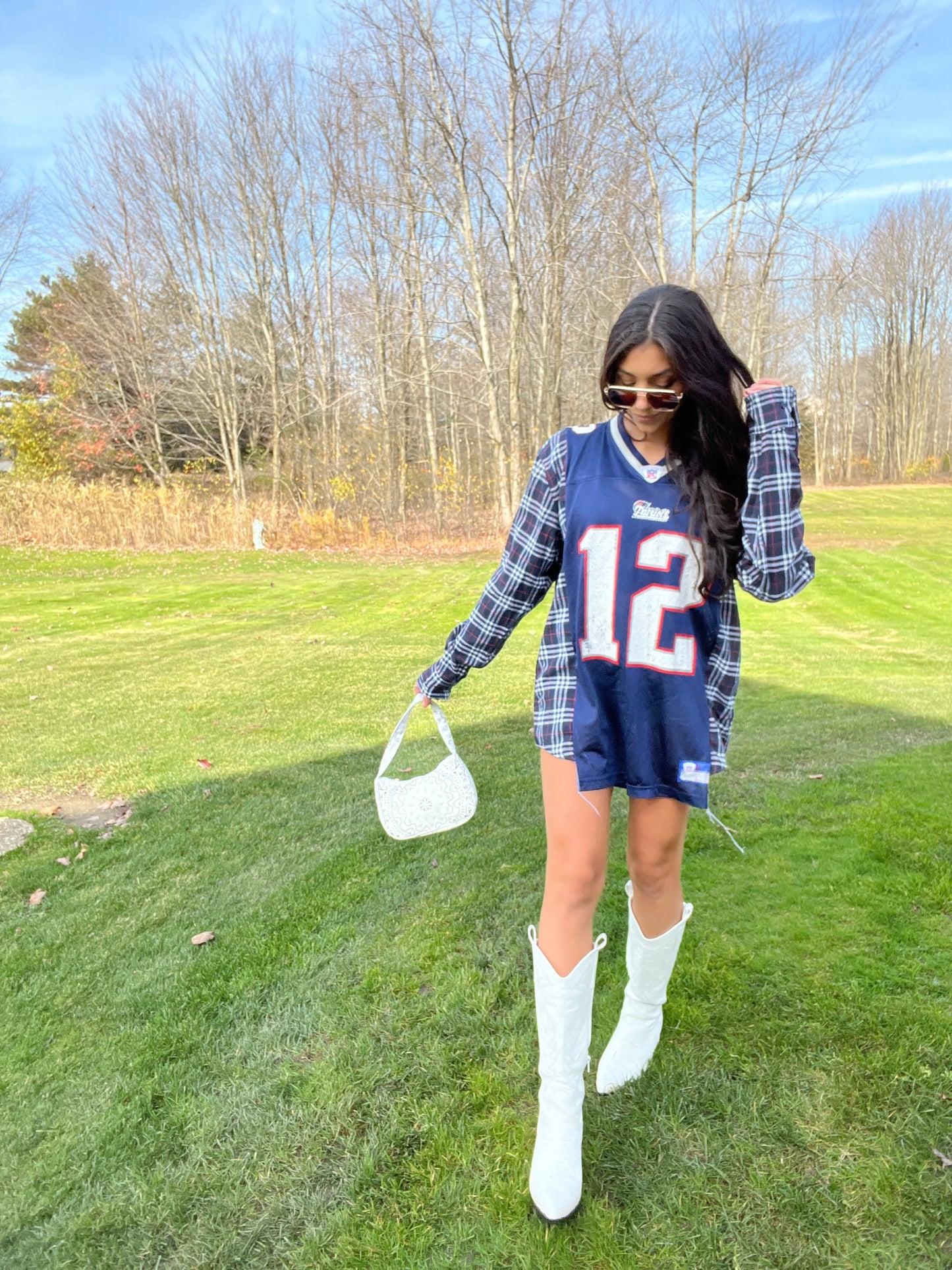 #12 BRADY PATRIOTS JERSEY X FLANNEL