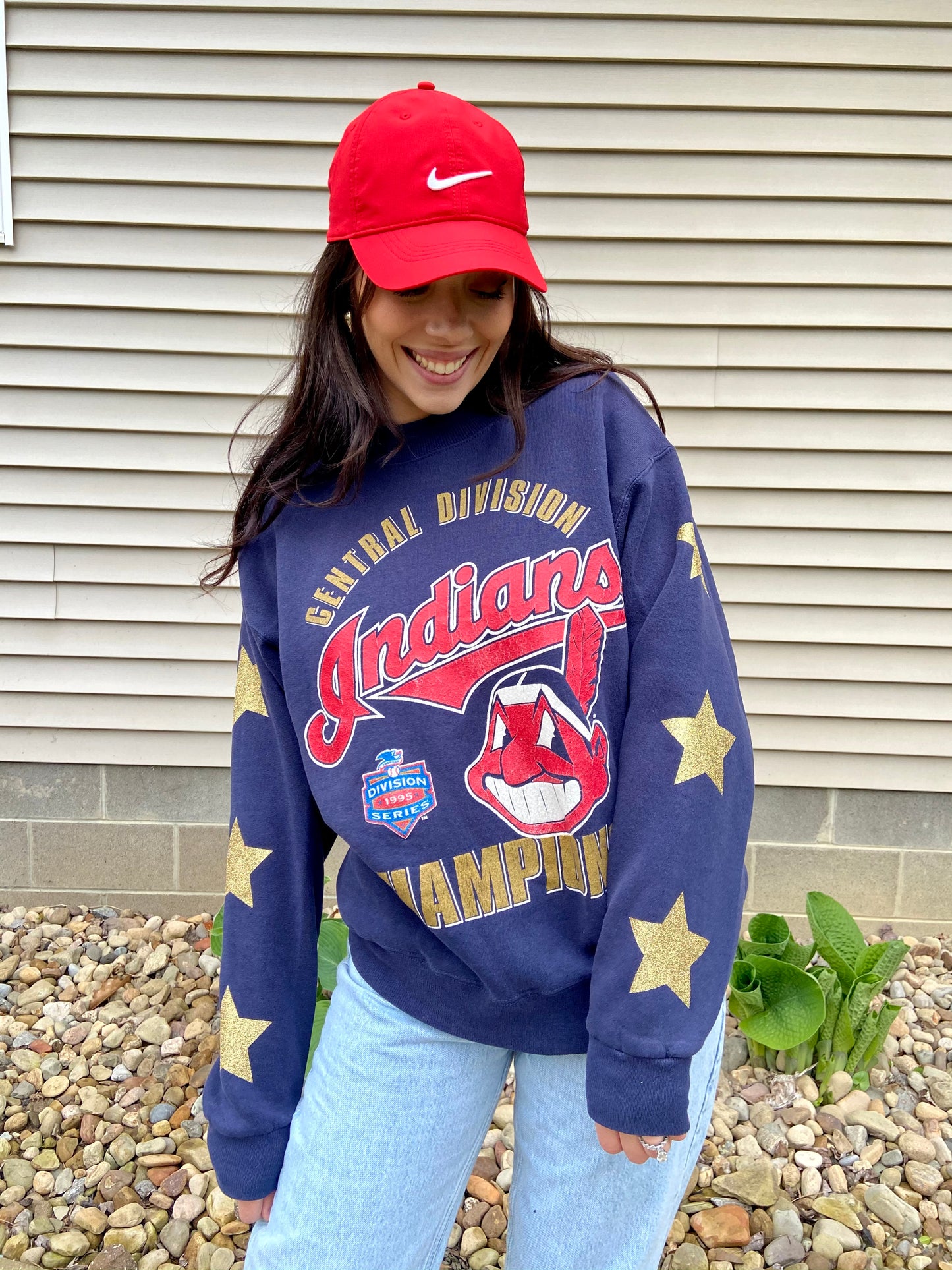STARRY SLEEVES VINTAGE INDIANS CREWNECK