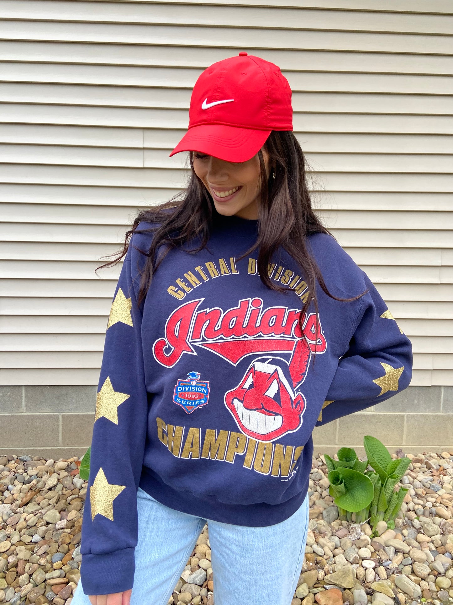 STARRY SLEEVES VINTAGE INDIANS CREWNECK
