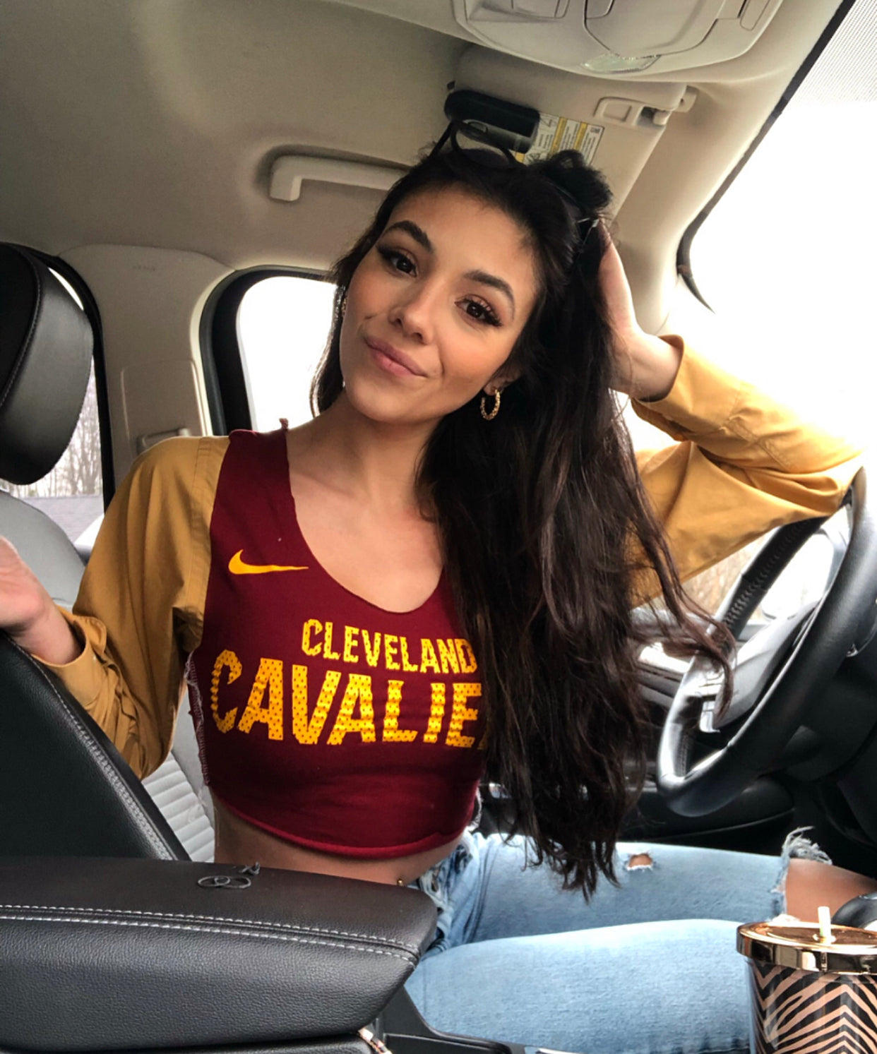 GOLD & MAROON CAVS TOP