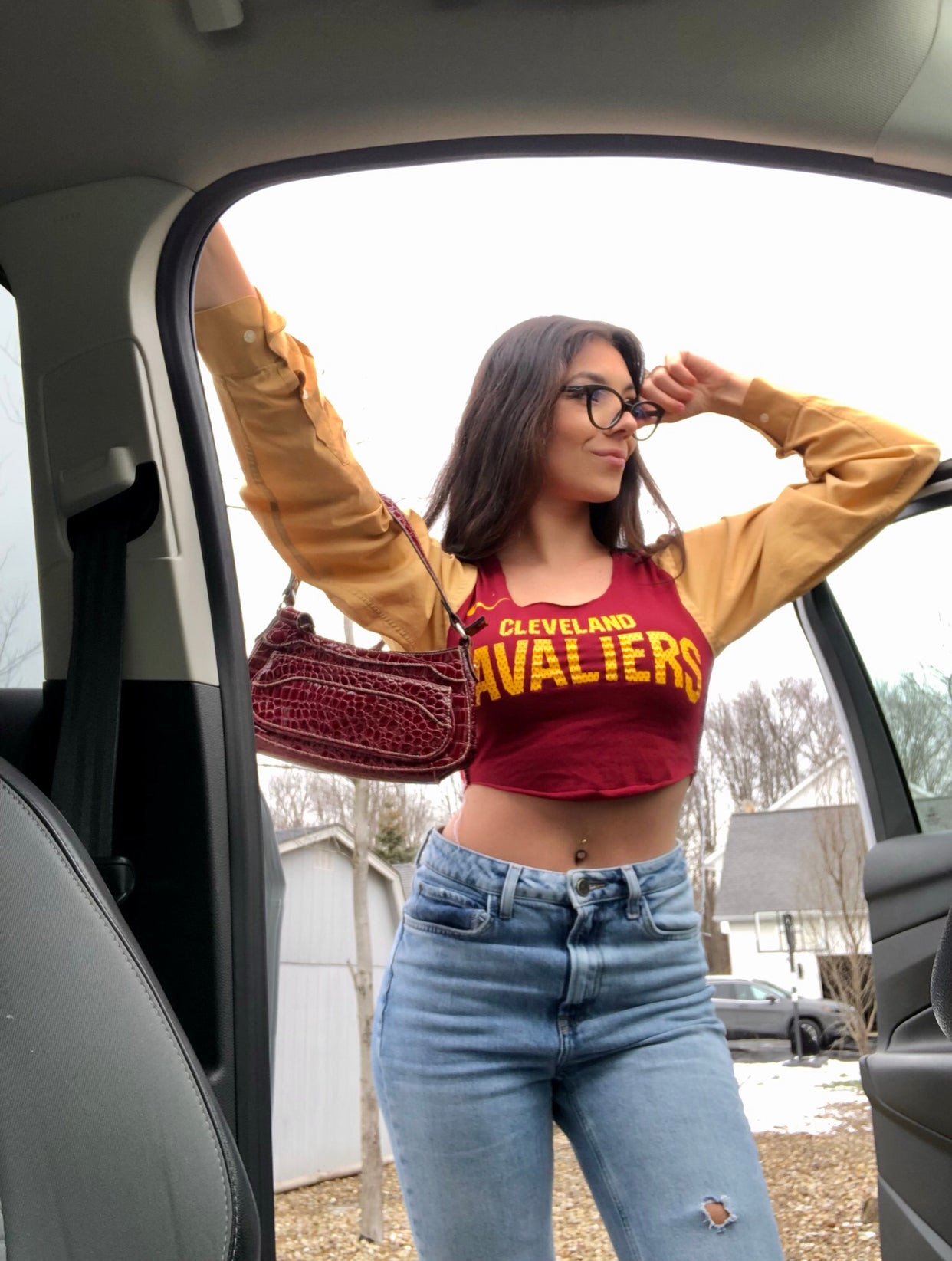 GOLD & MAROON CAVS TOP