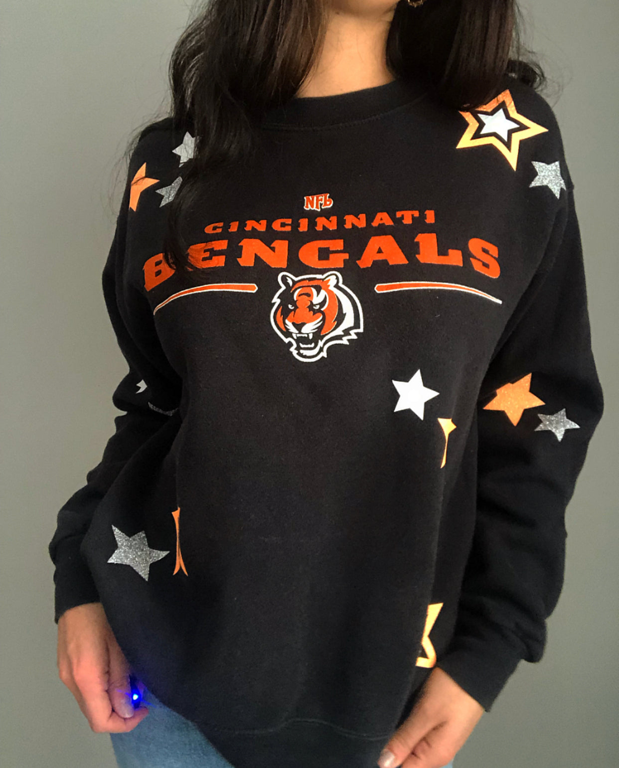 BENGALS STARRY VINTAGE CREWNECK