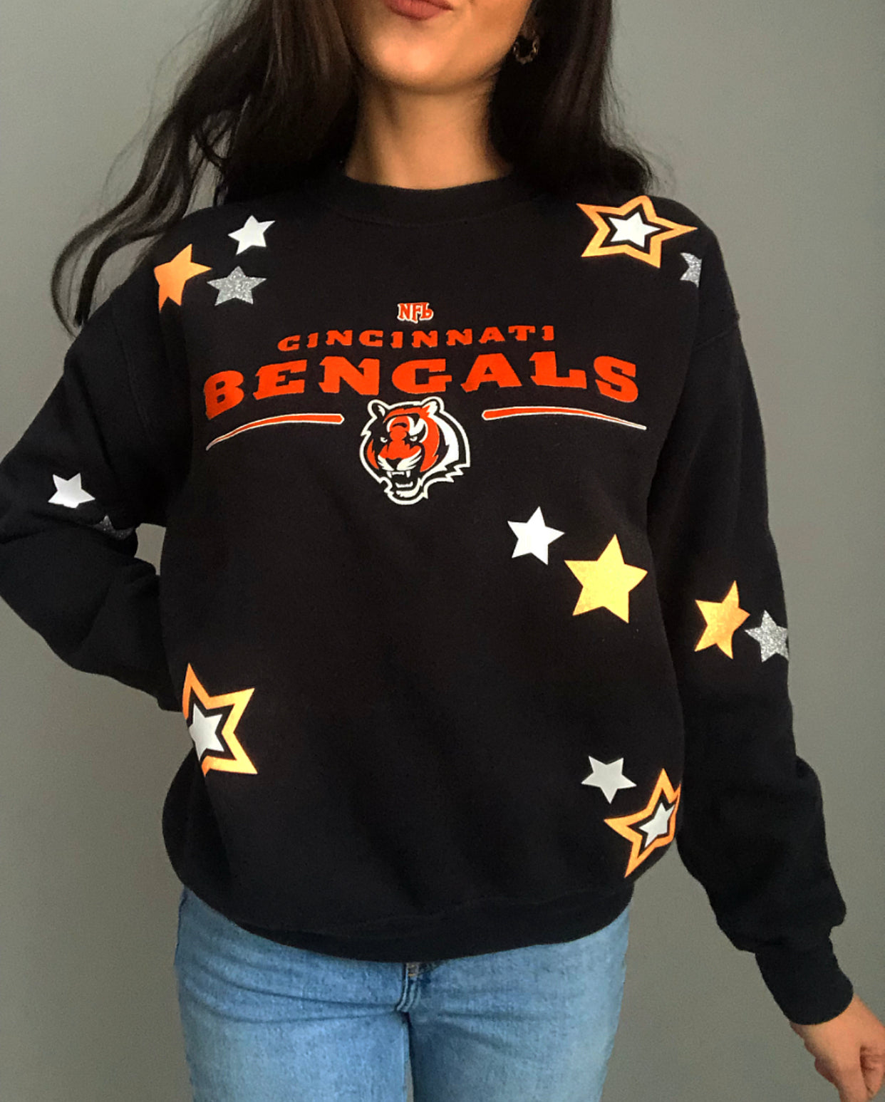 BENGALS STARRY VINTAGE CREWNECK