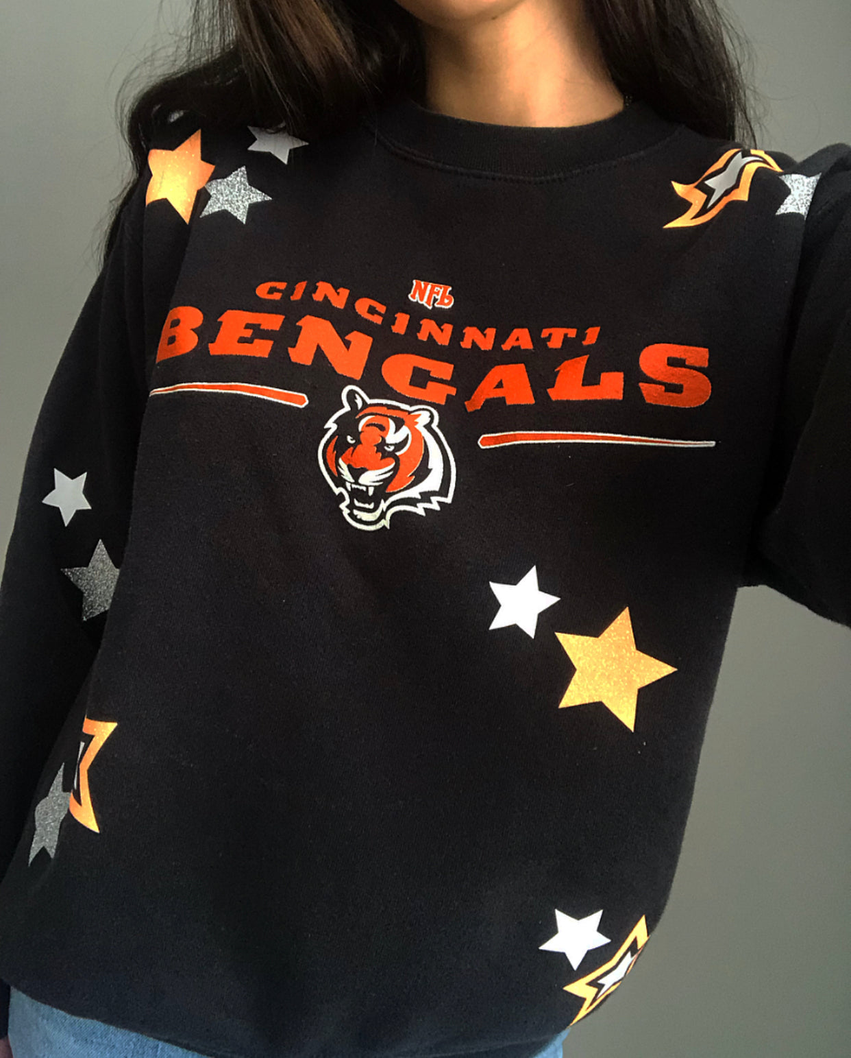 BENGALS STARRY VINTAGE CREWNECK