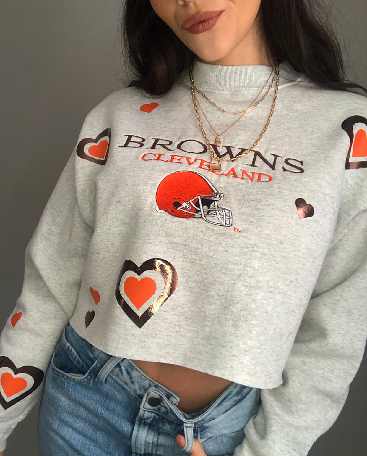 I LOVE THE BROWNS VINTAGE CREWNECK