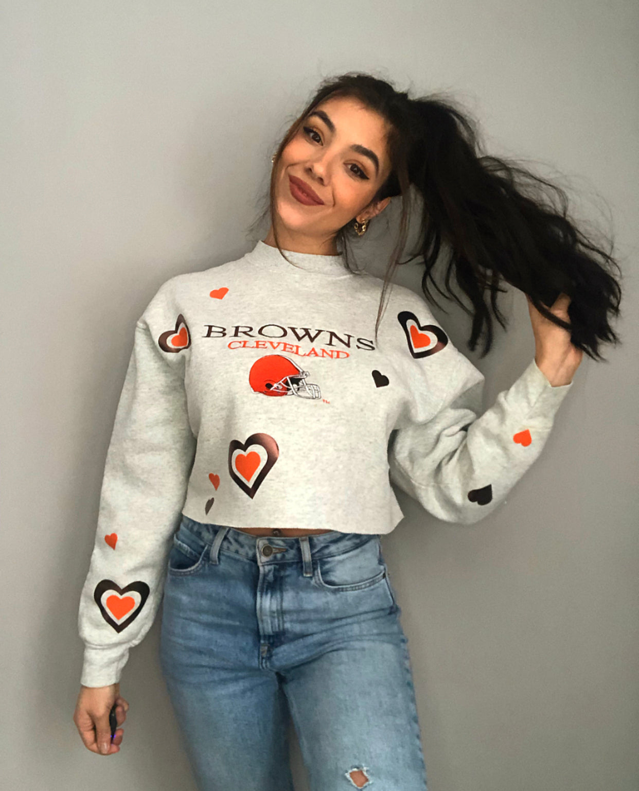 I LOVE THE BROWNS VINTAGE CREWNECK