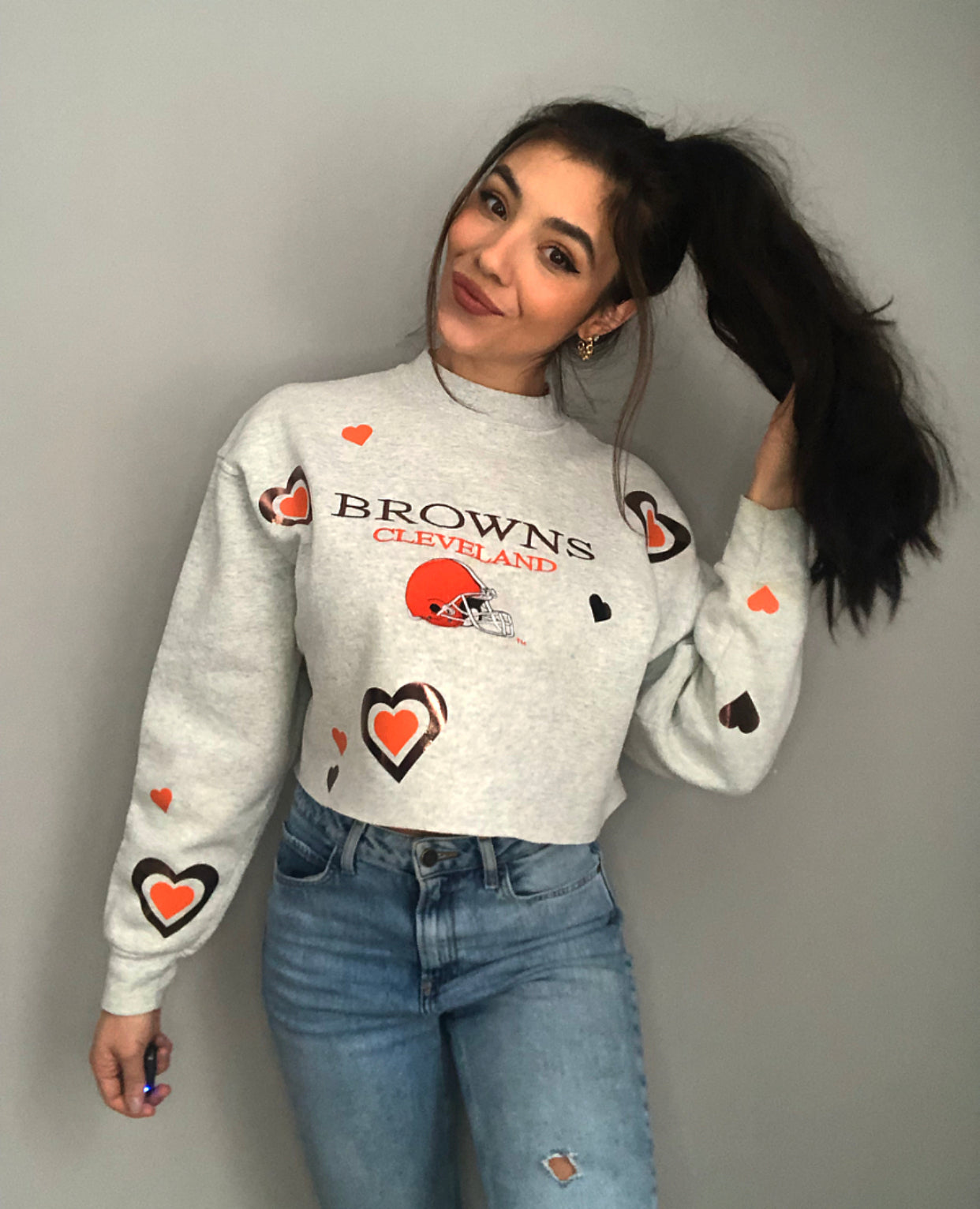 I LOVE THE BROWNS VINTAGE CREWNECK