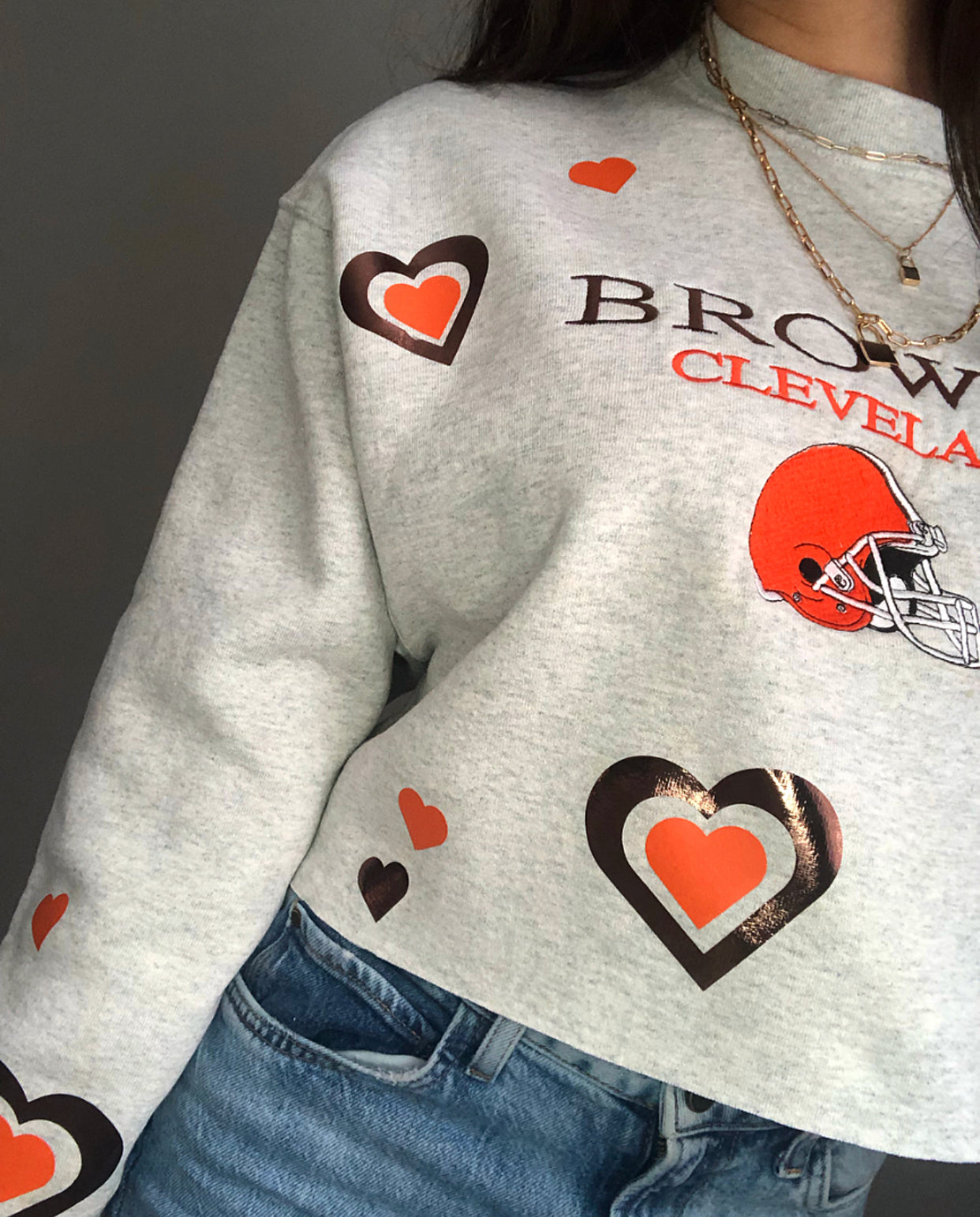 I LOVE THE BROWNS VINTAGE CREWNECK